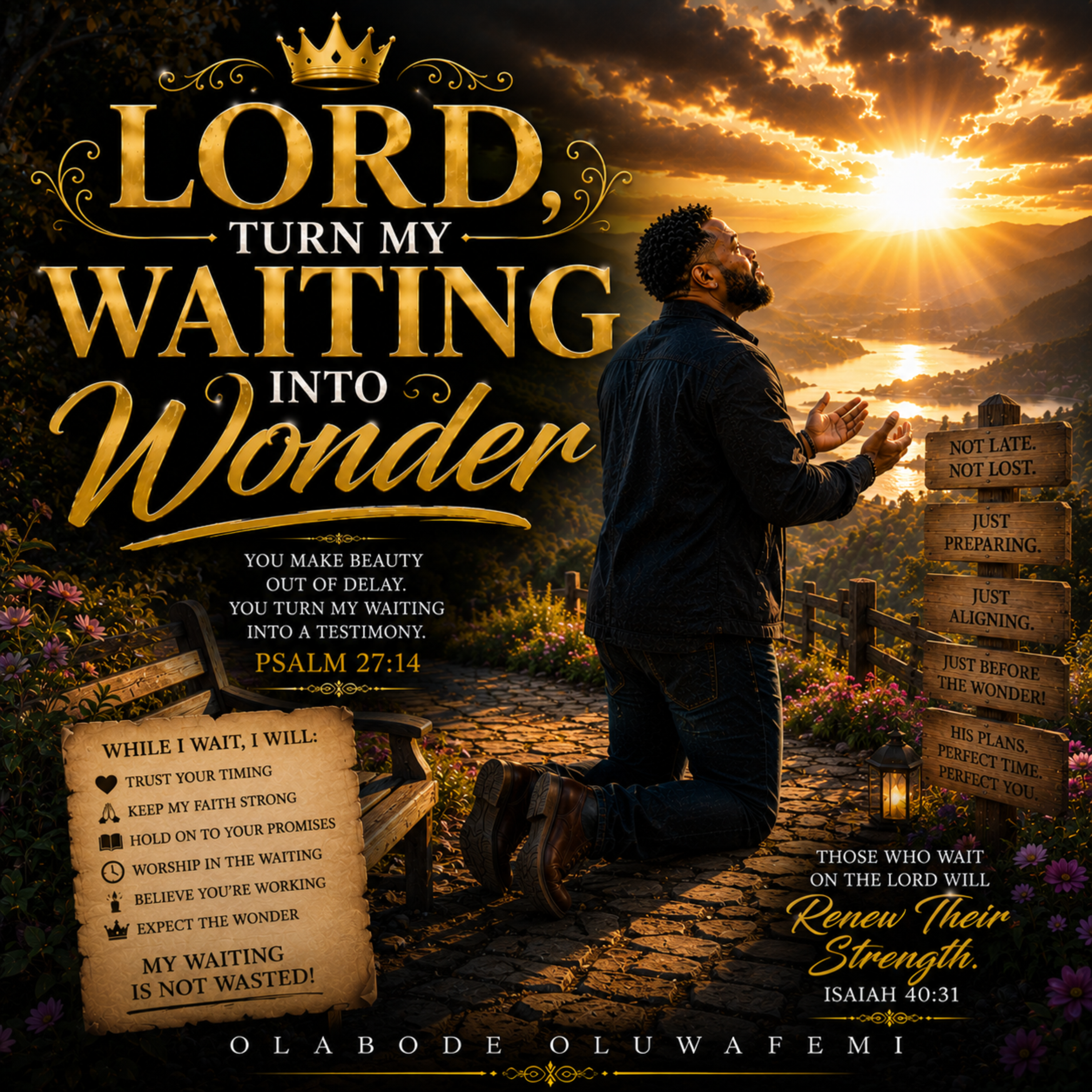 Lord, Turn My Waiting Into Wonder by olabode oluwafemi cover art
