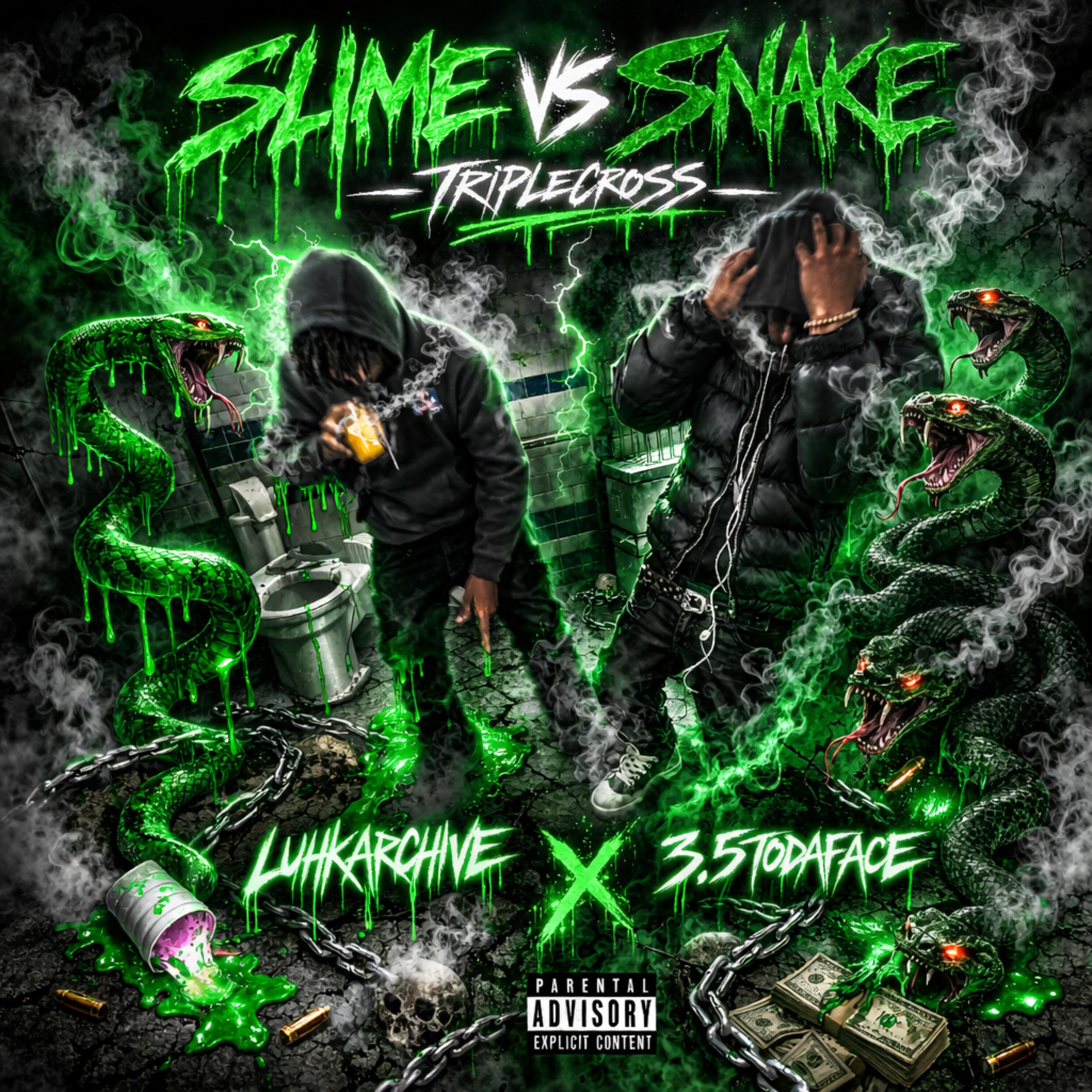 slime vs snake  Triplecross artwork