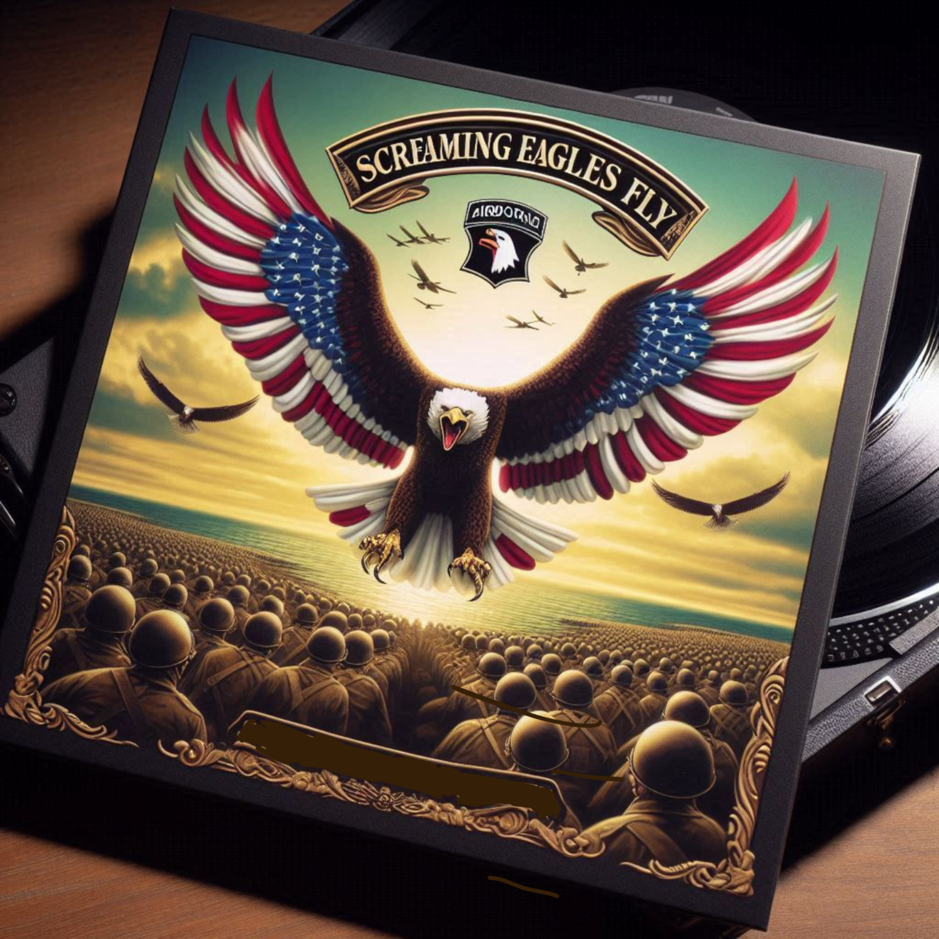Screaming Eagles Fly artwork