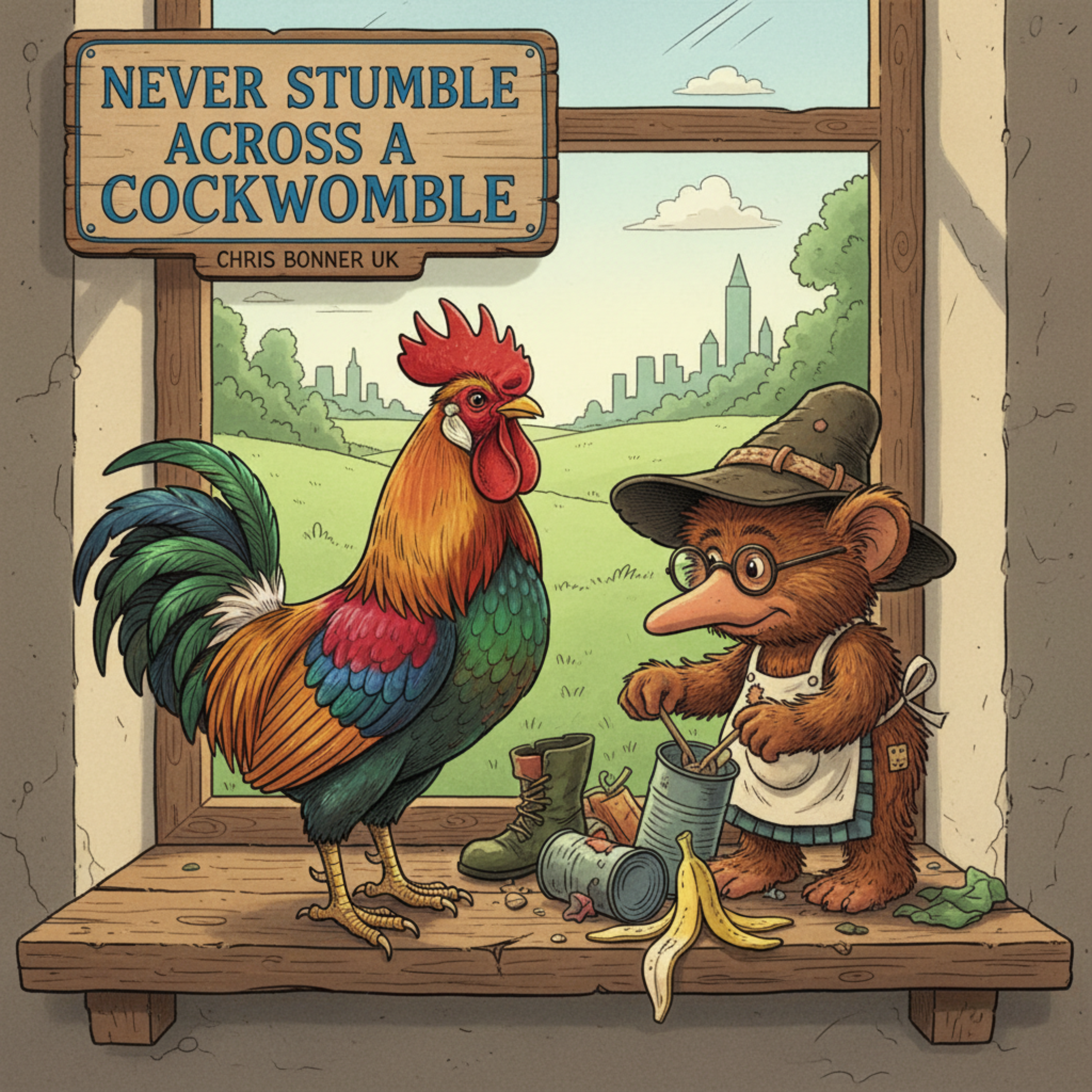 Never Stumble Across a Cockwomble by Chris Bonner UK cover art