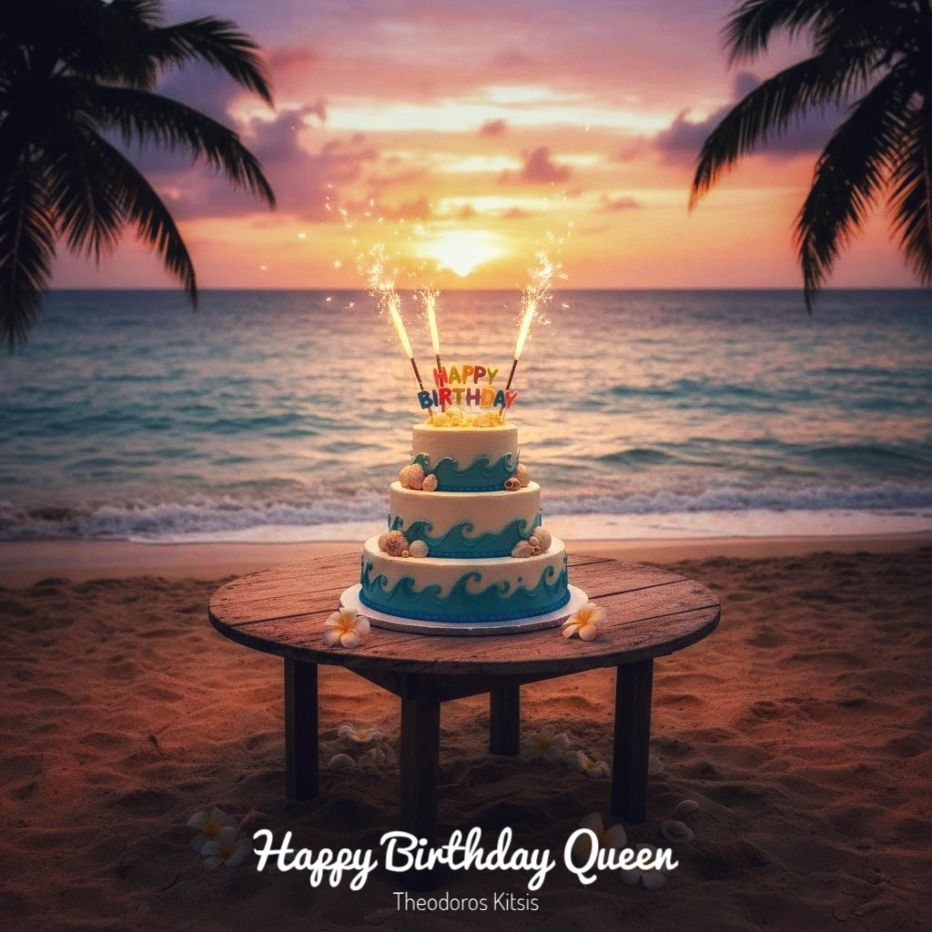 Happy Birthday Queen artwork