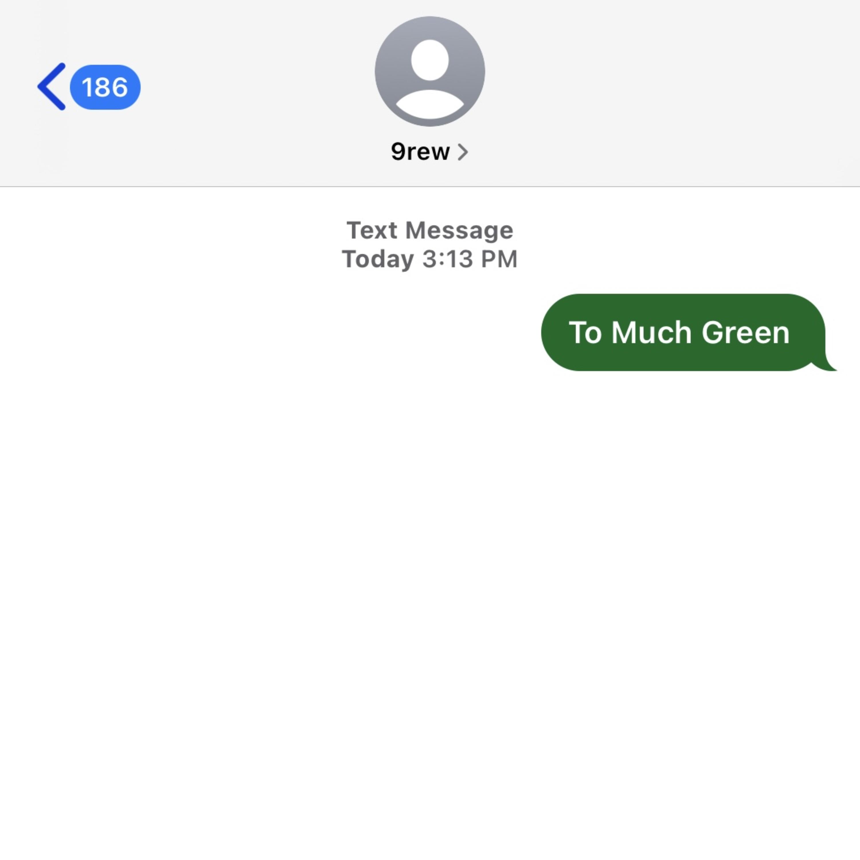 To Much Green artwork