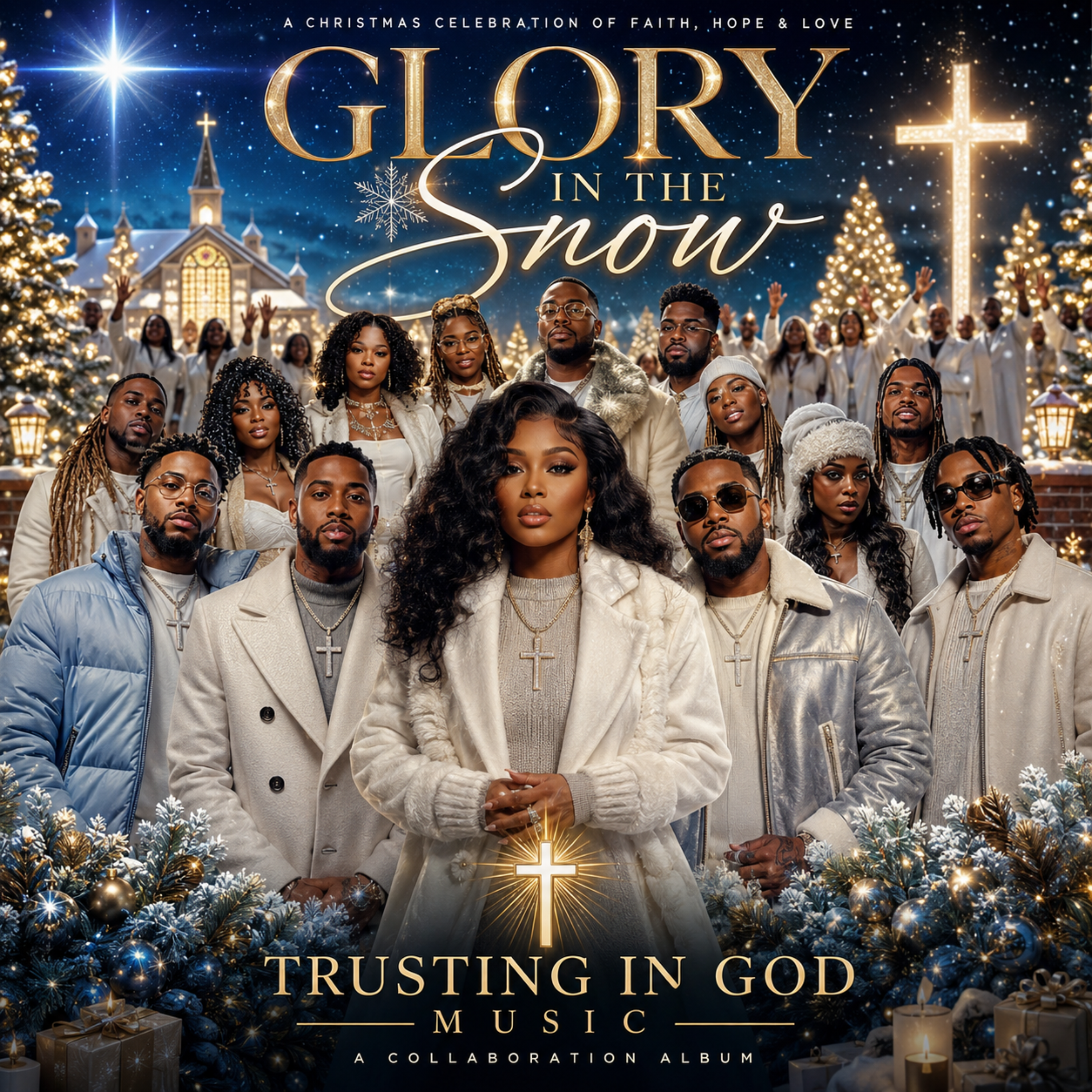 Glory In The Snow/Greatest Hits by Trusting in God Music cover art