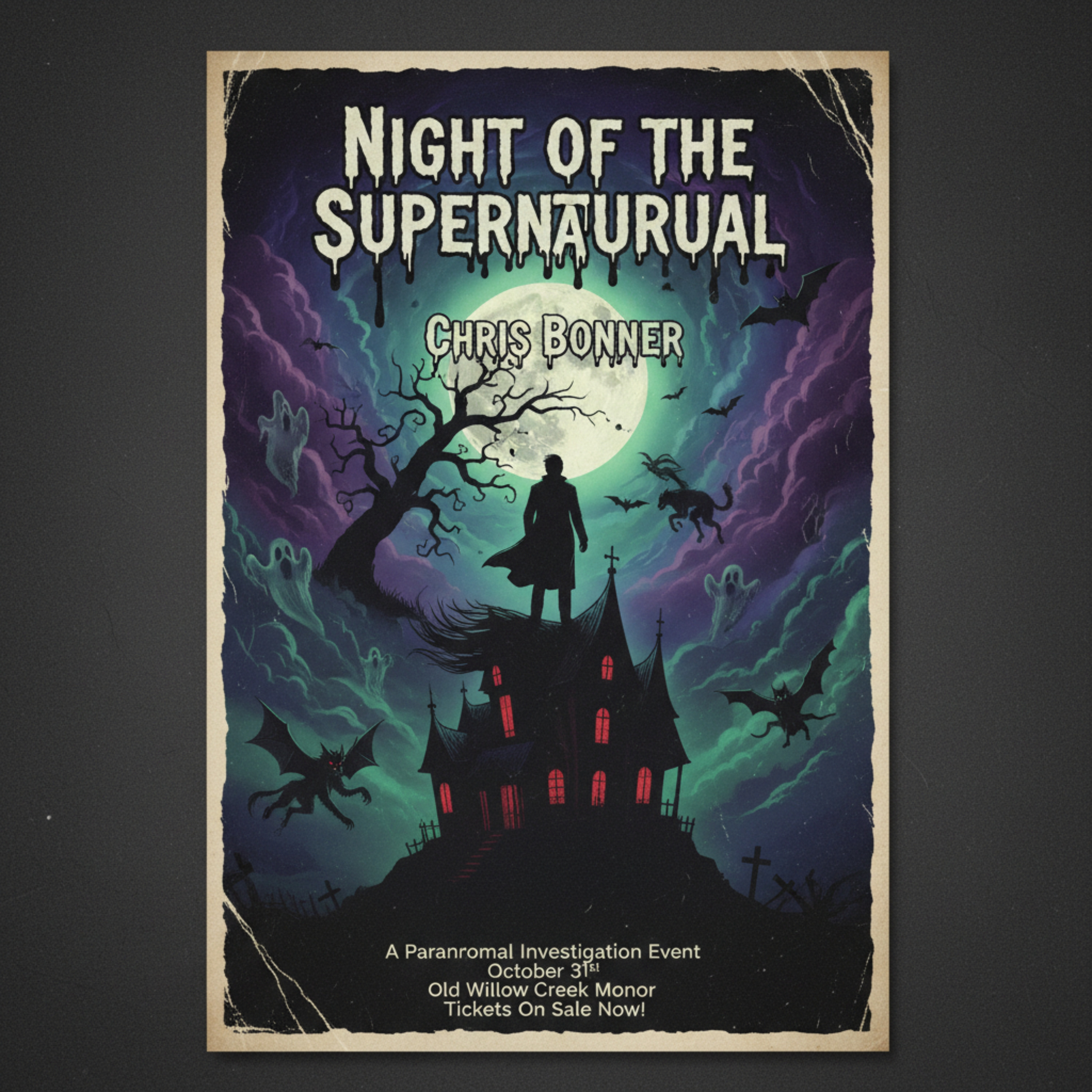 Night of the Supernatural by Chris Bonner UK cover art