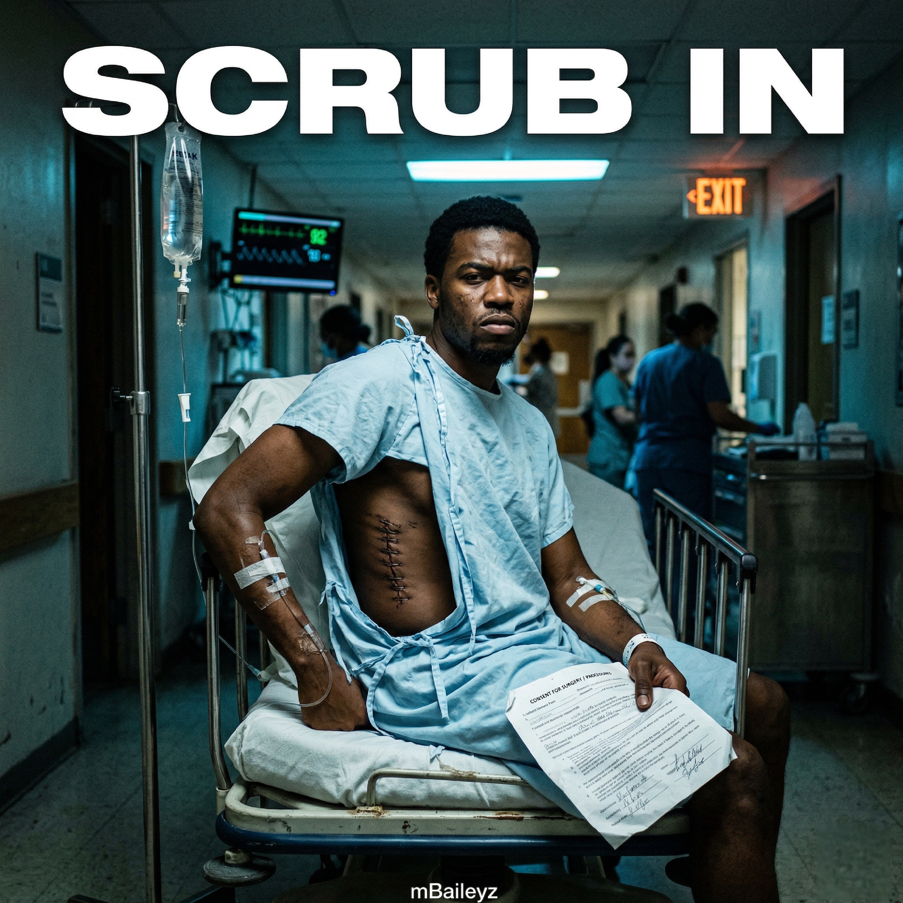 SCRUB IN artwork