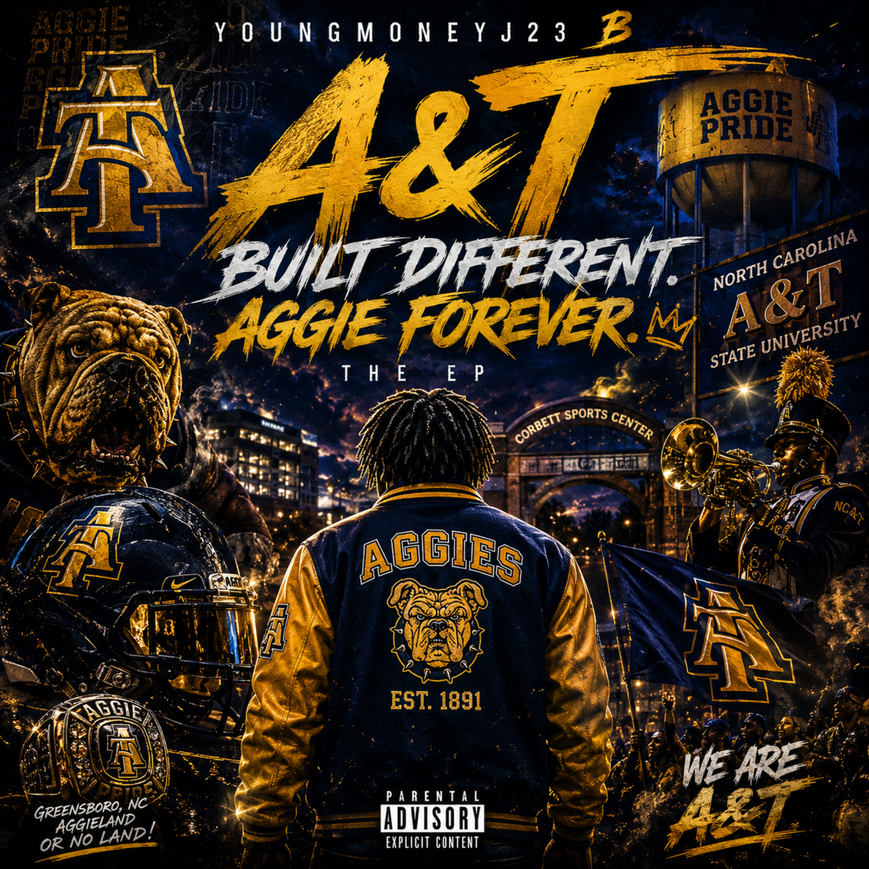 A&T Built Different Aggie Forever by YoungMoneyJ23 cover art