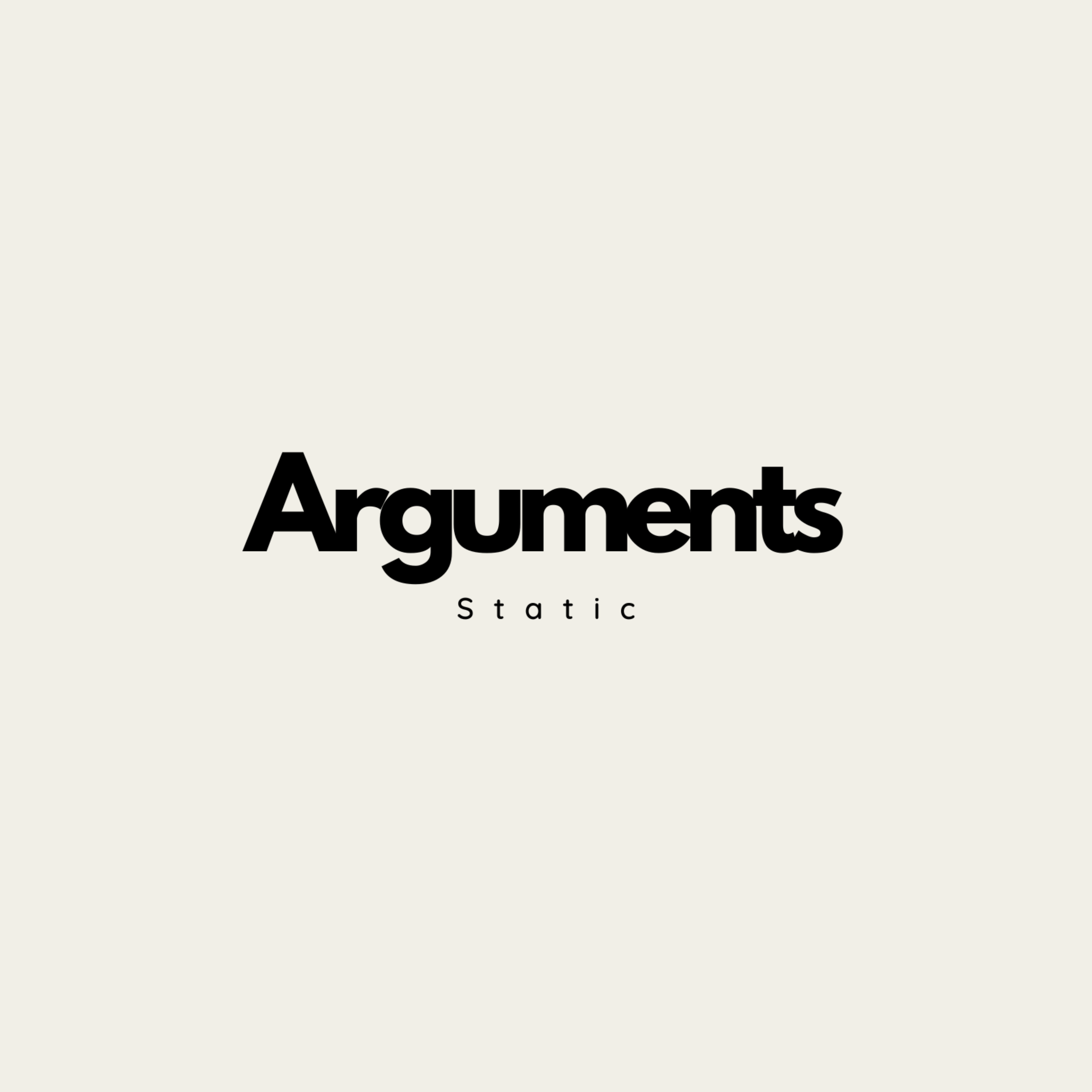 Arguments artwork