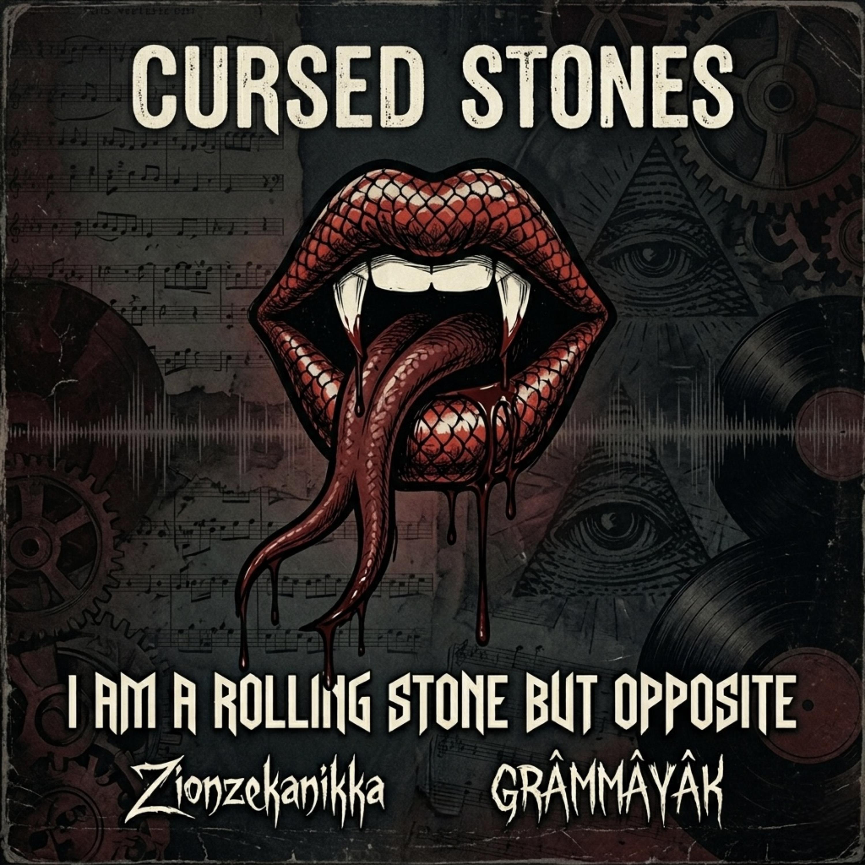 Cursed Stones (I AM A ROLLING STONE, BUT OPPOSITE) artwork