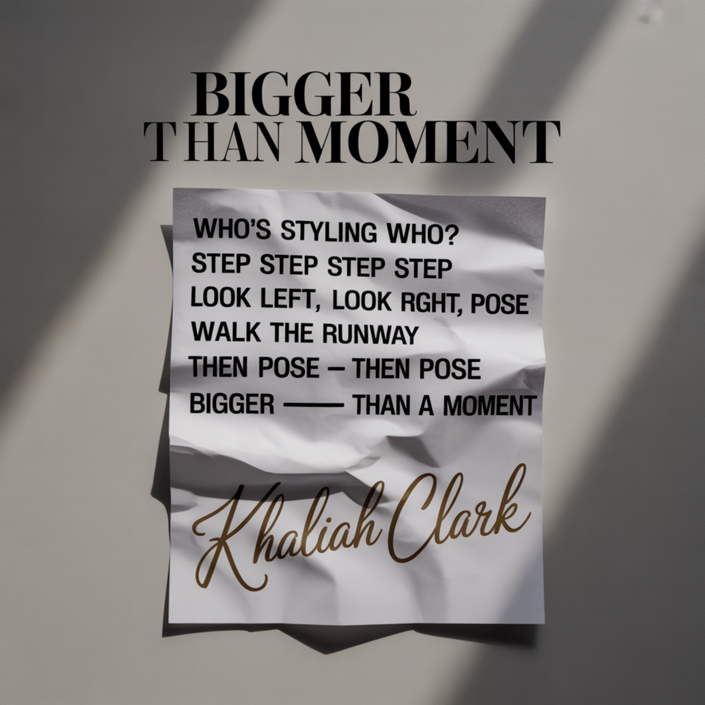 Bigger Than A Moment  artwork