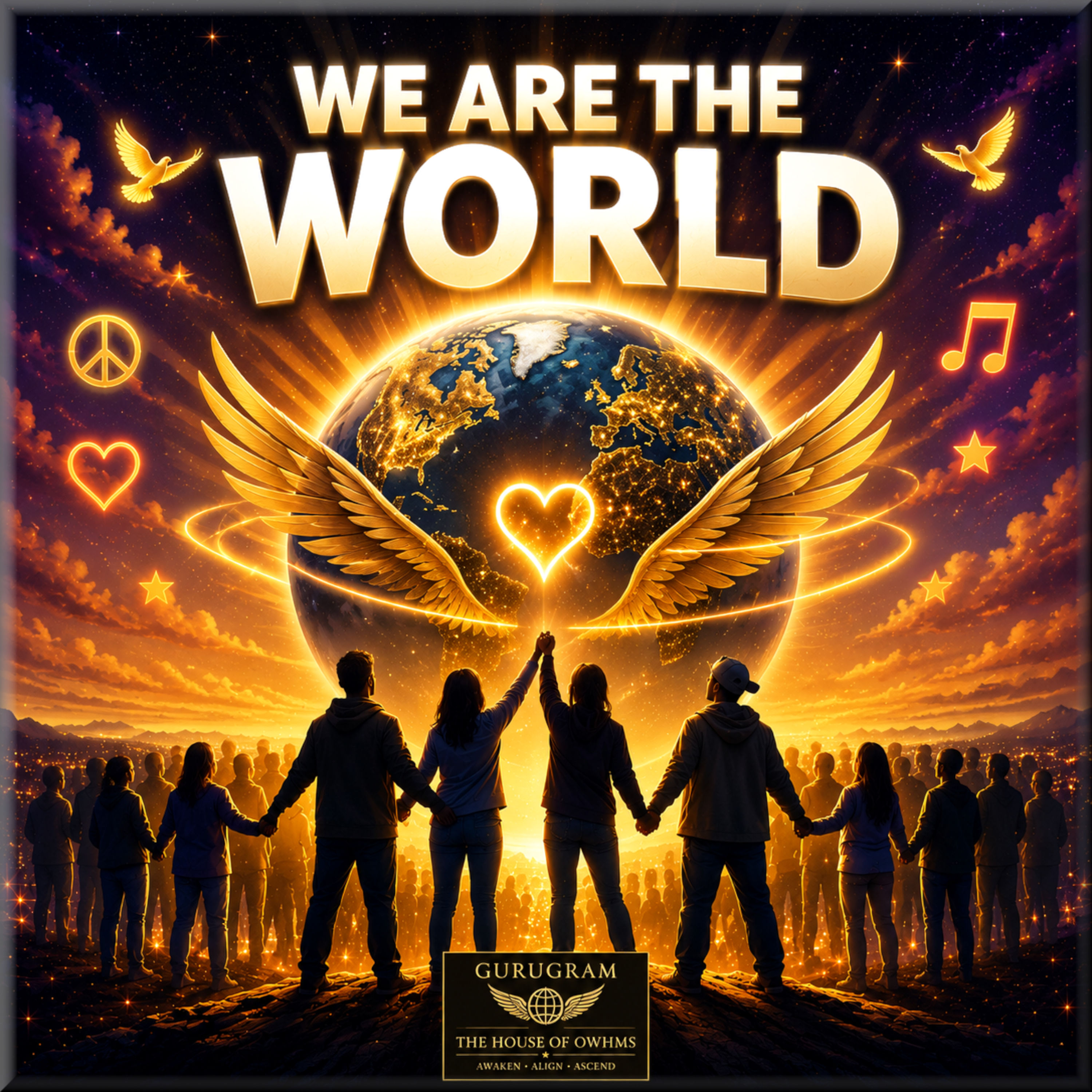 WE ARE THE WORLD by GURUGRAM cover art