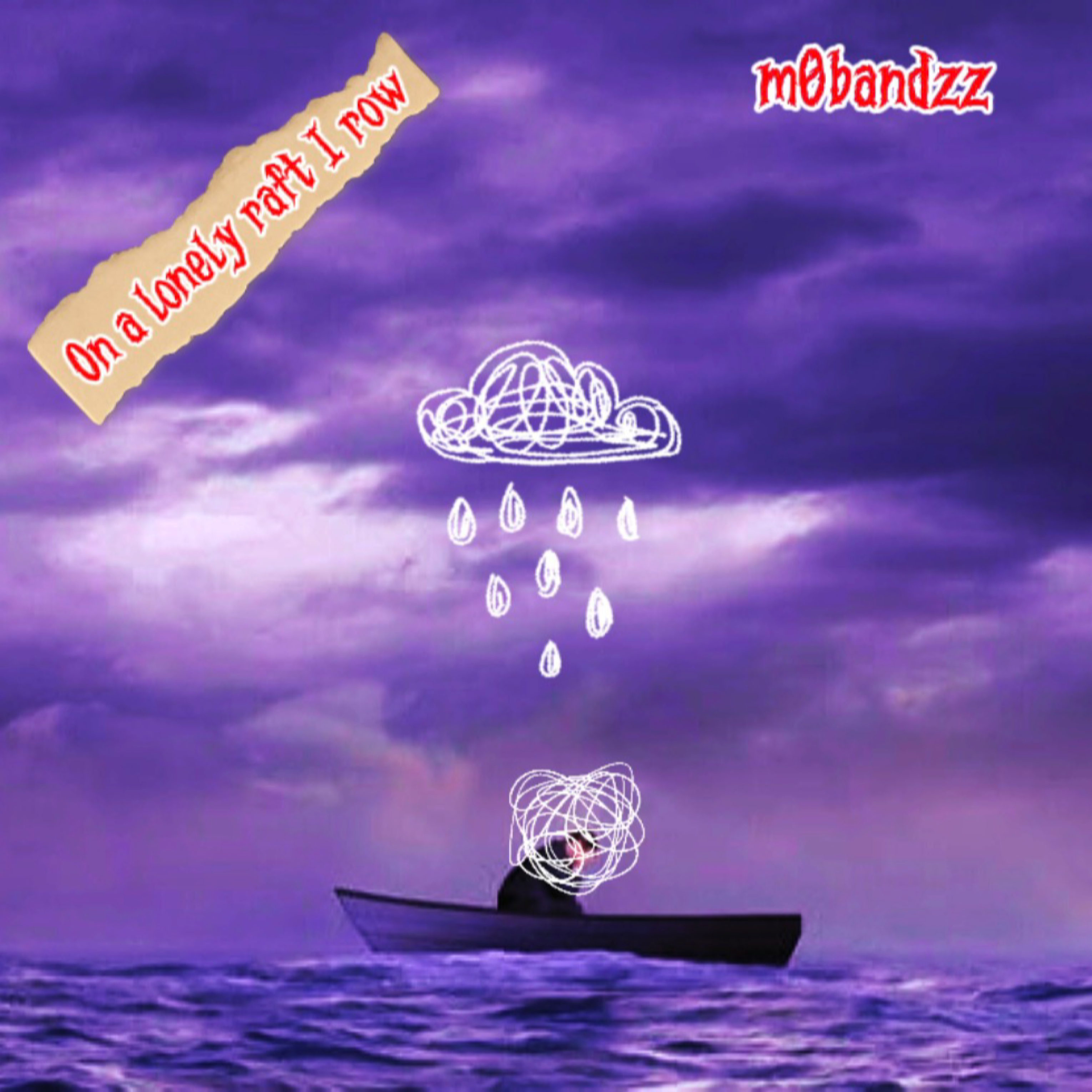 On a lonely raft I row artwork