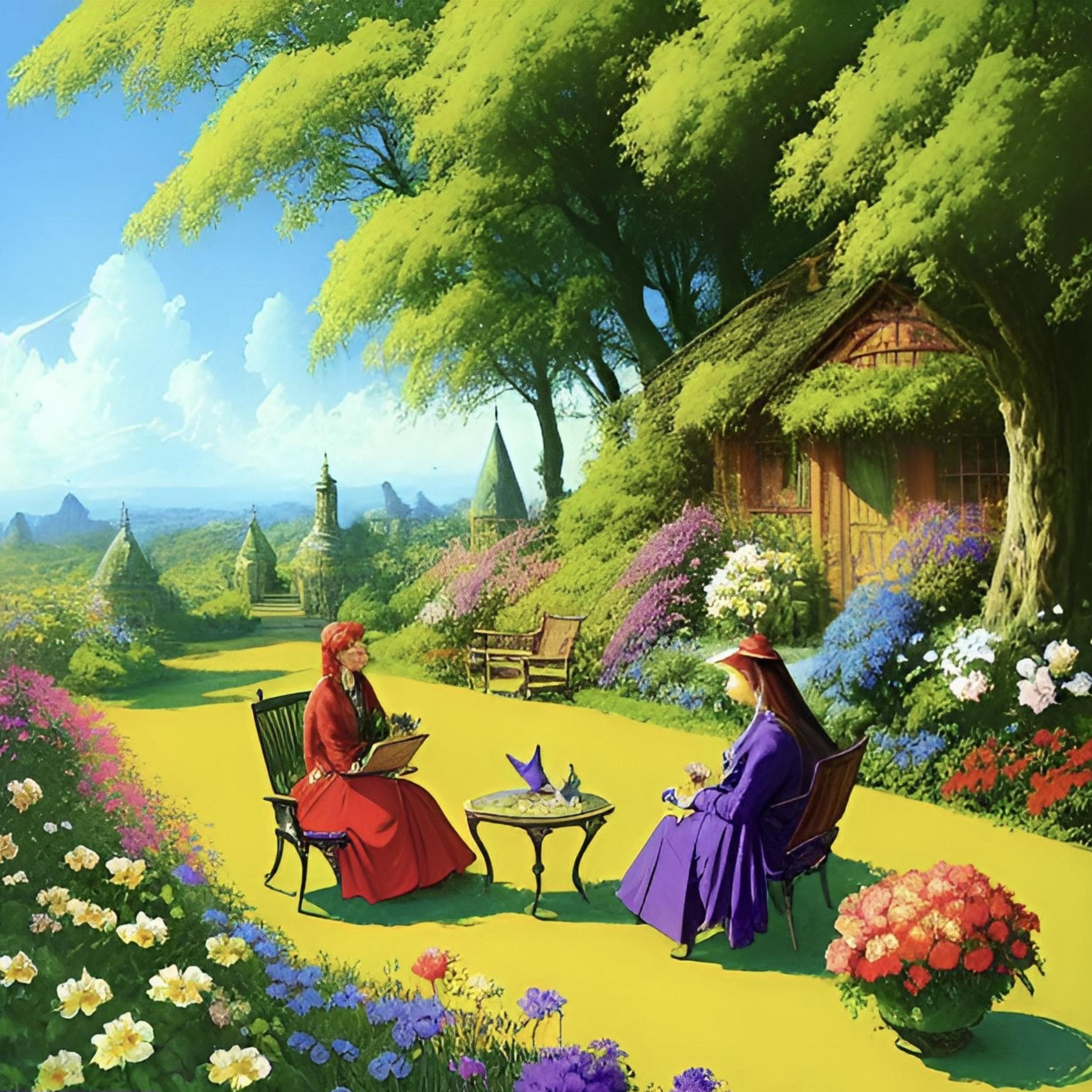 Faeries In My Garden artwork