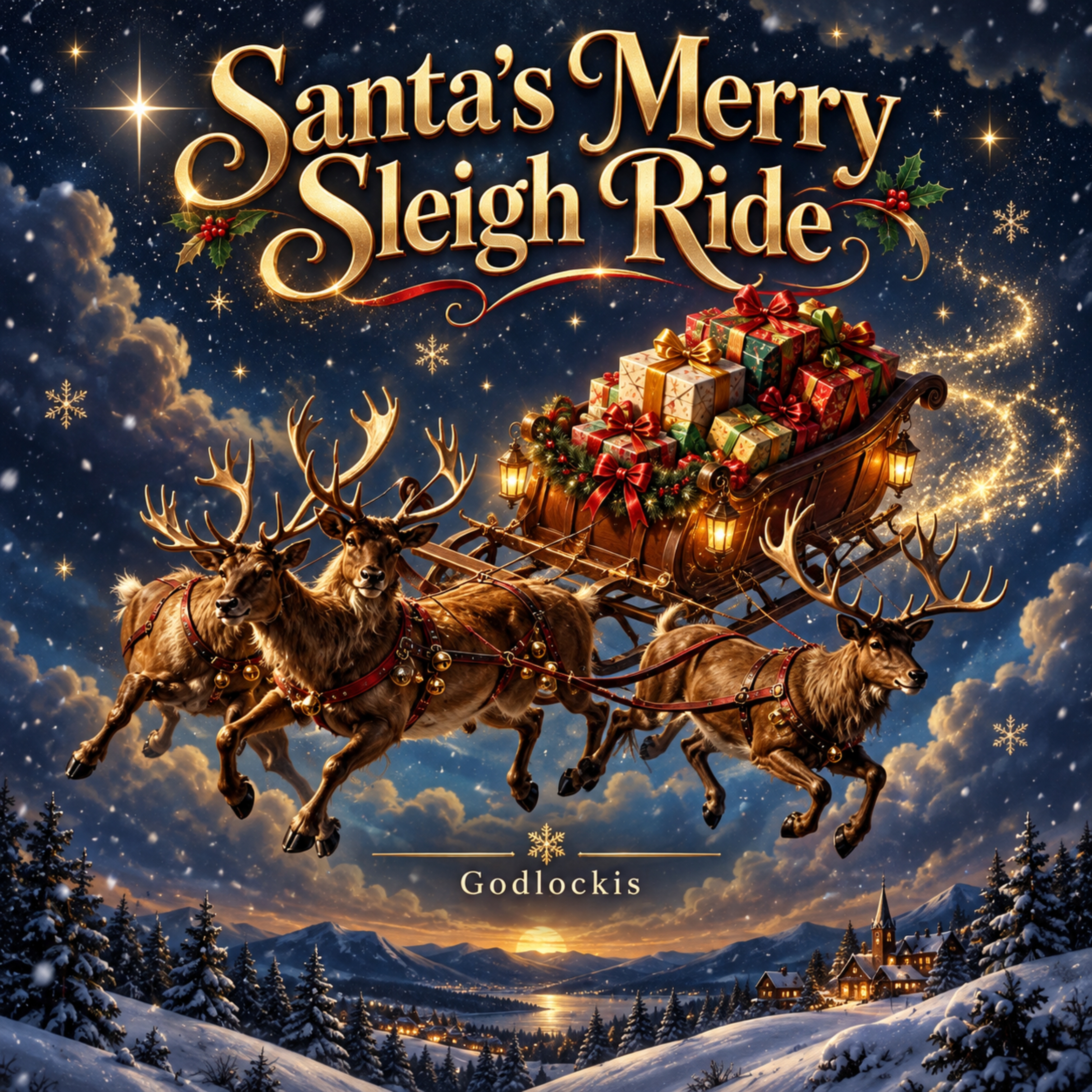 Santa’s Merry Sleigh Ride by Godlockis cover art