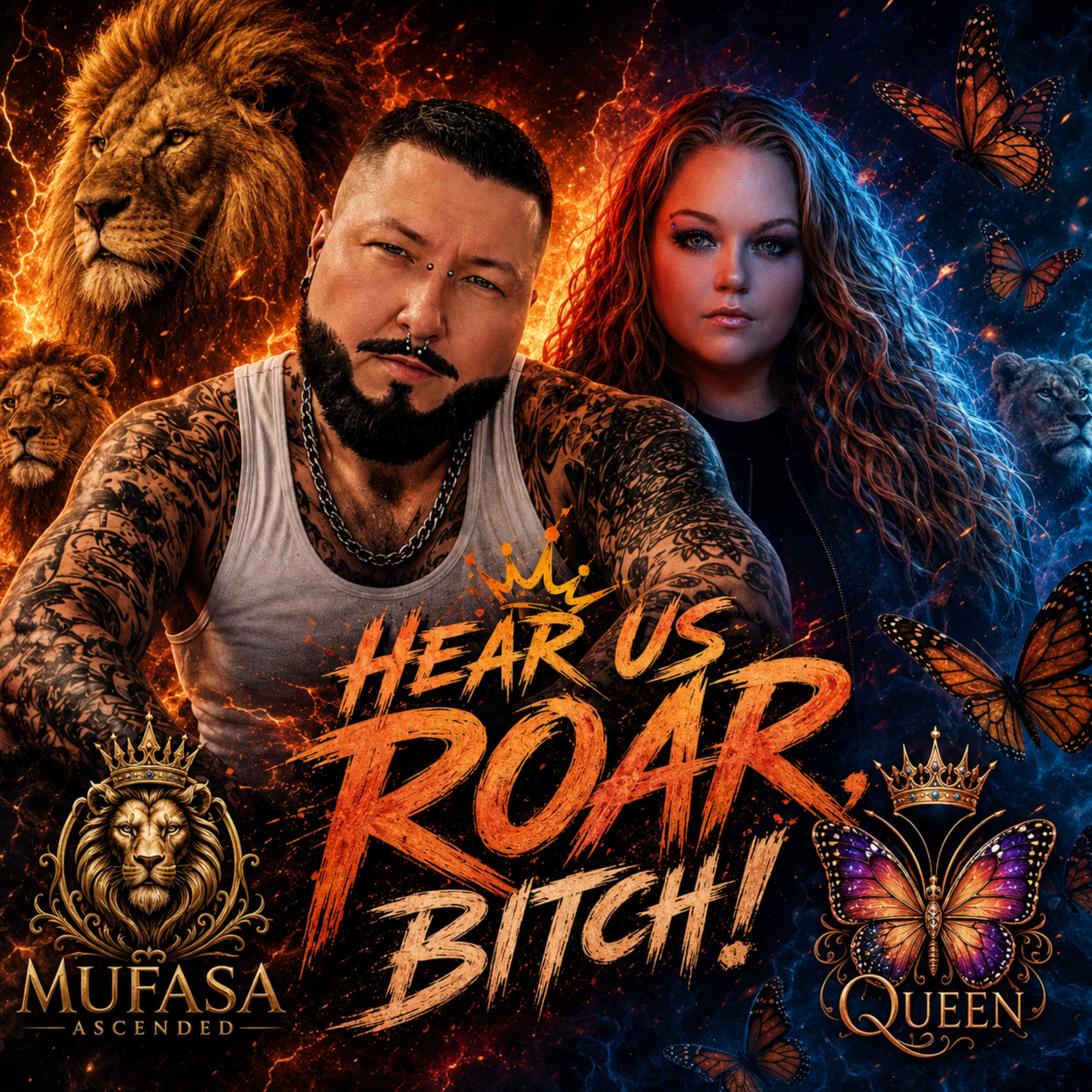 Hear Us ROAR Bitch by Queen Butterfly cover art