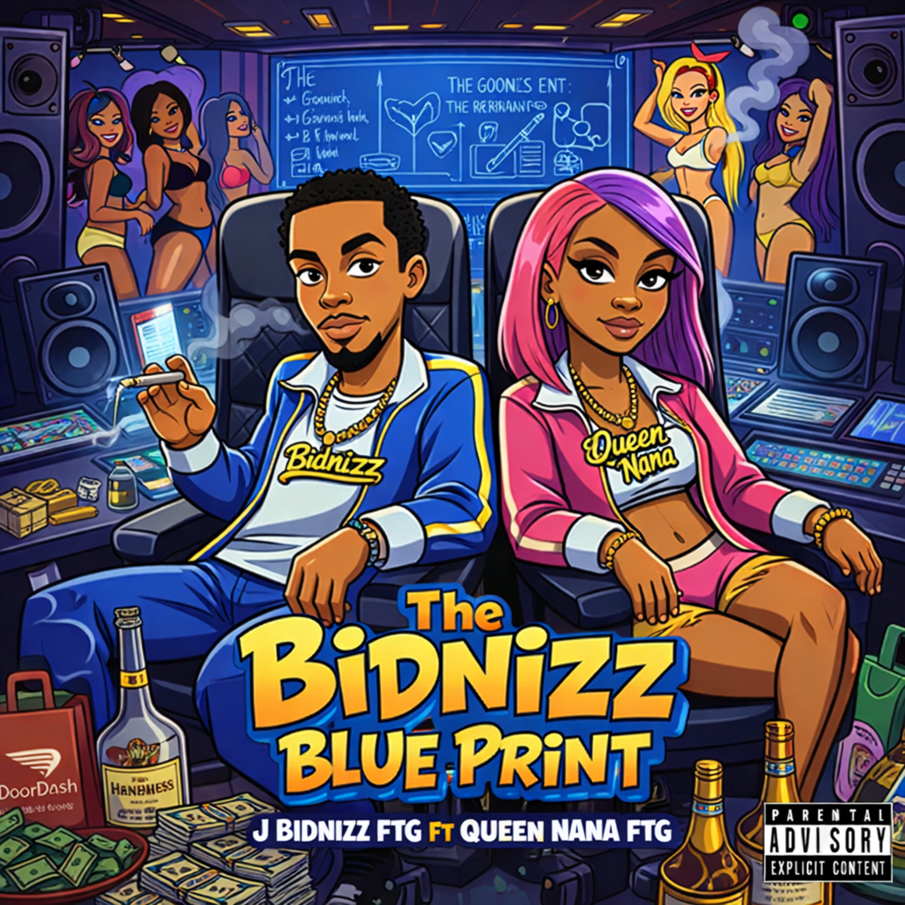 The Bidnizz Blue Print artwork