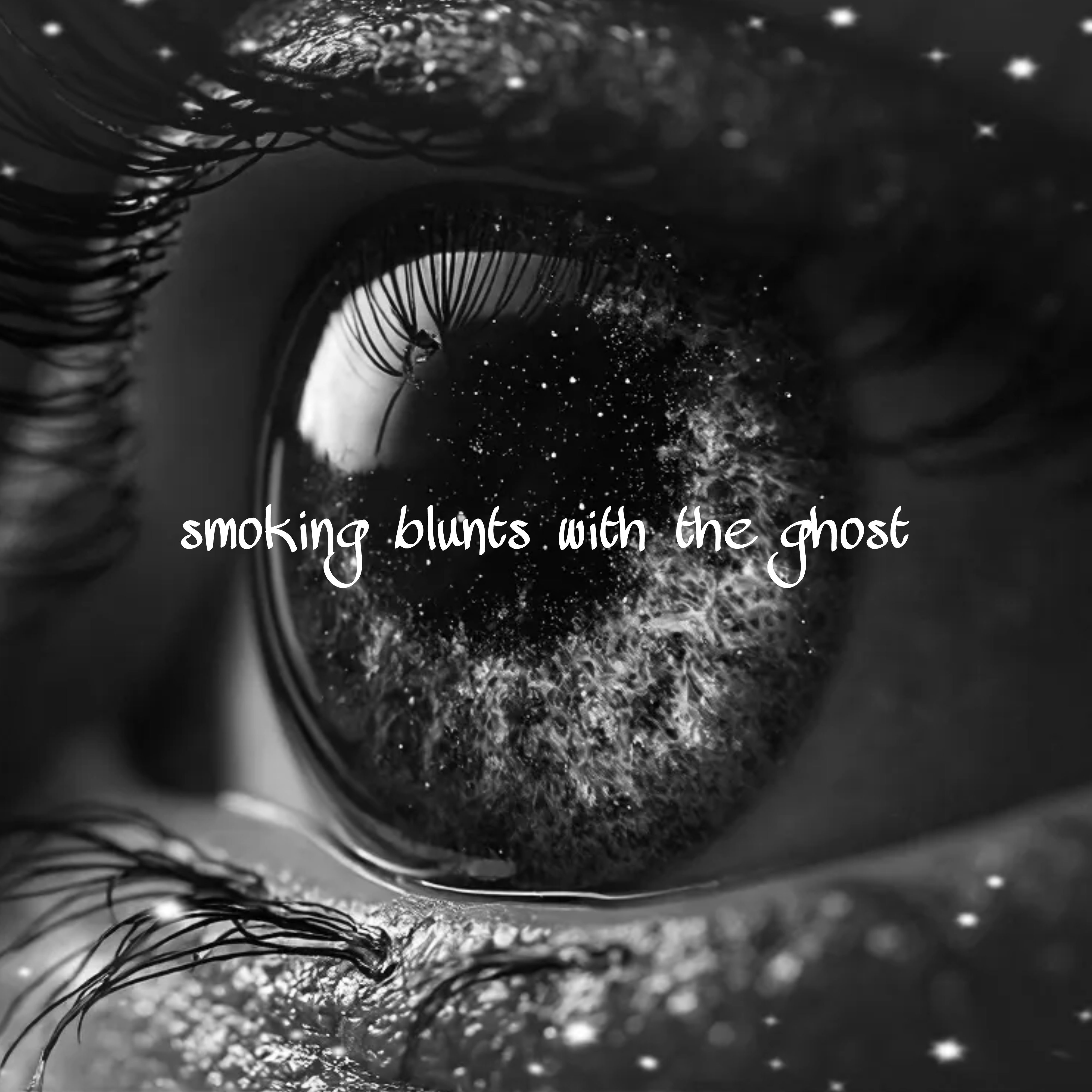 smoking blunts with the ghost artwork