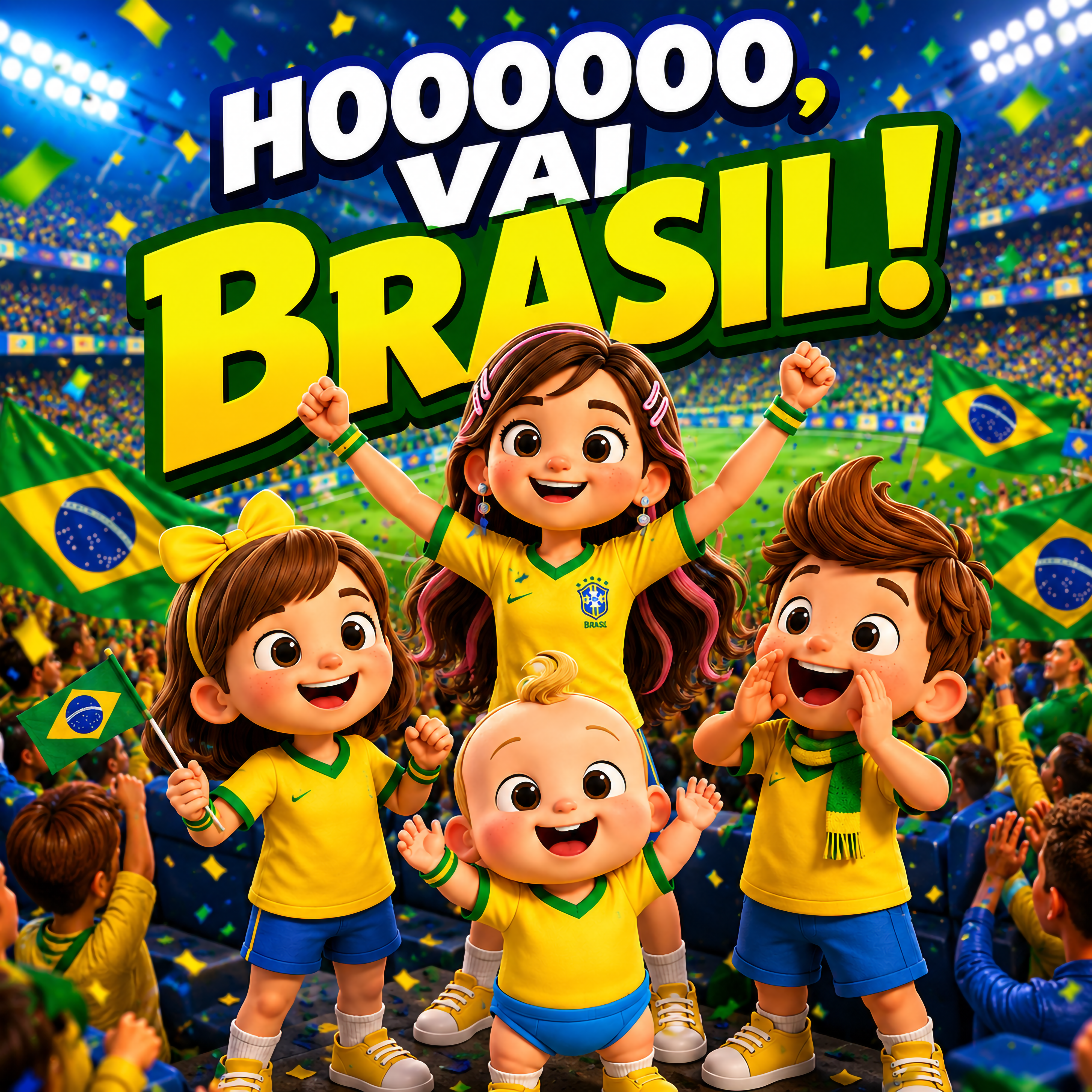 Hoooooo Vai Brasil by Chamego Kids cover art