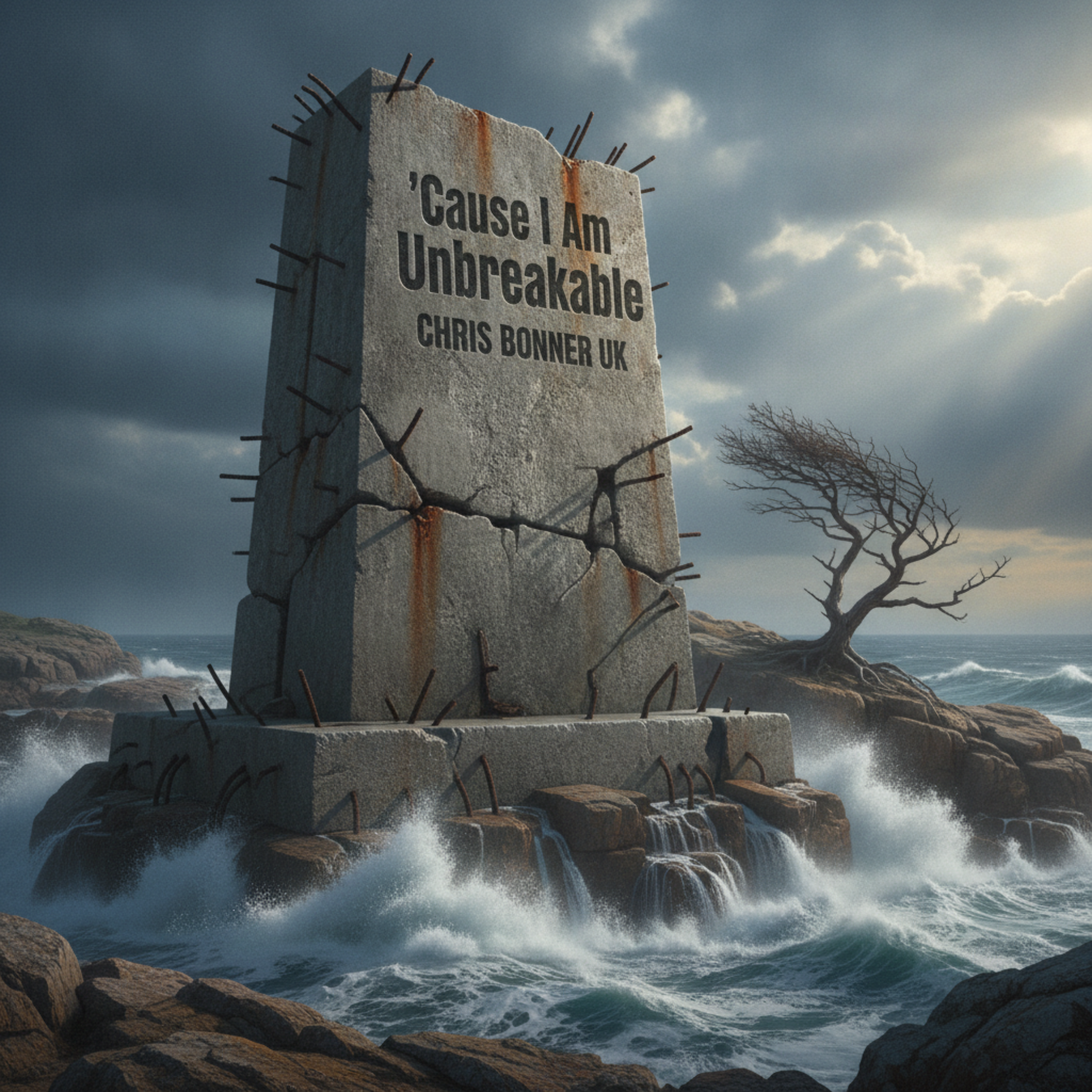 'Cause I Am Unbreakable by Chris Bonner UK cover art