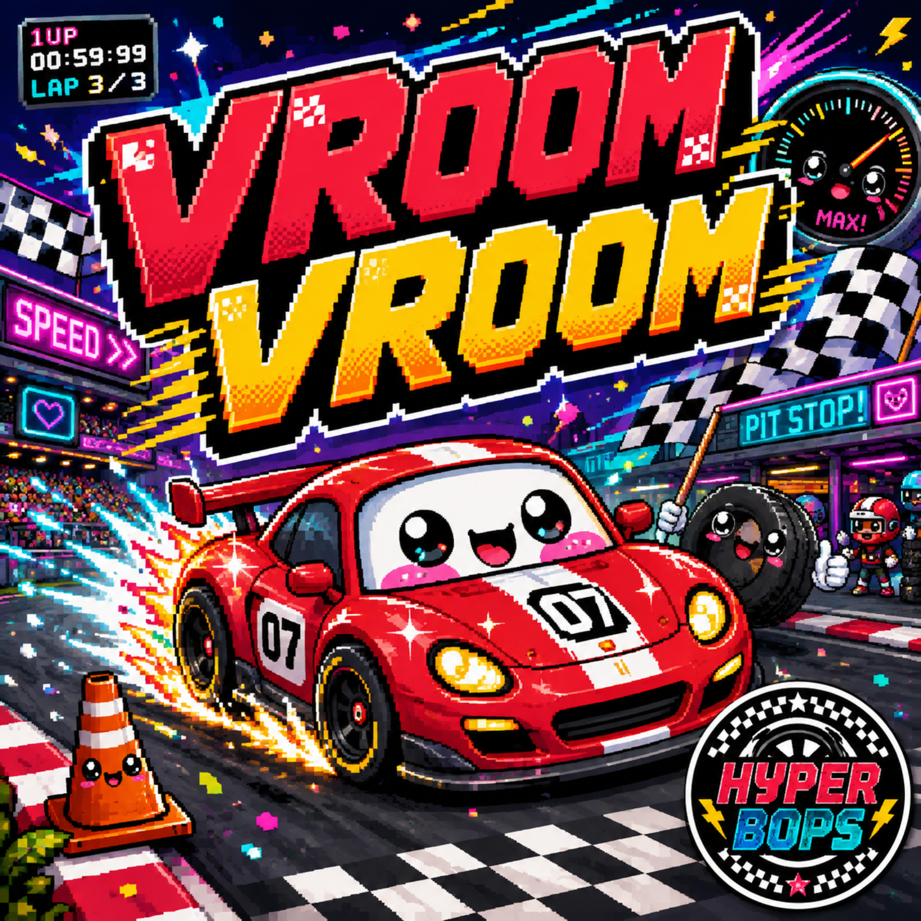 VROOM VROOM RACE CAR by Hyper Bops cover art