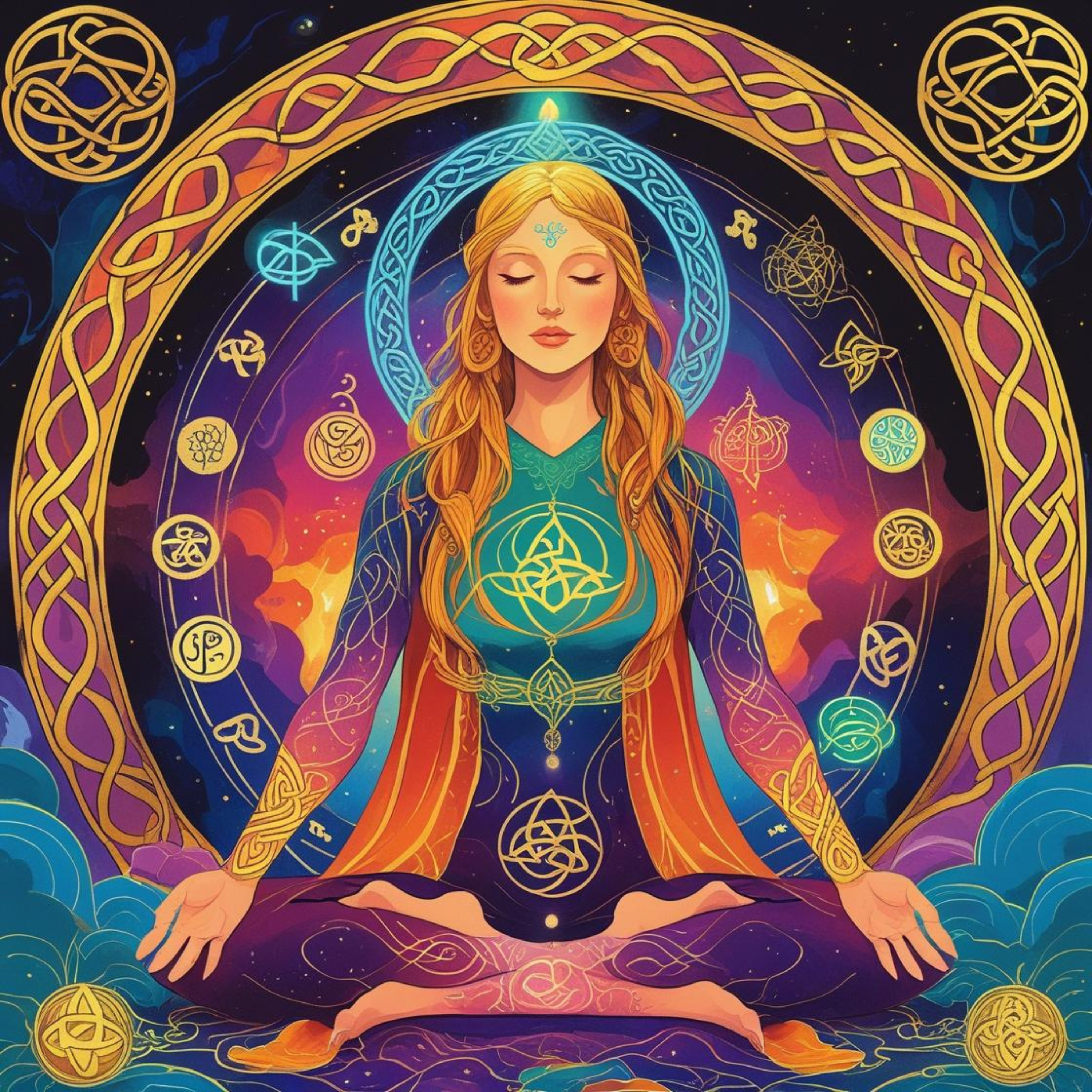Mantras Sagrados da Sabedoria Celta para Conexão com a Natureza, os Ciclos e a Magia Ancestral artwork