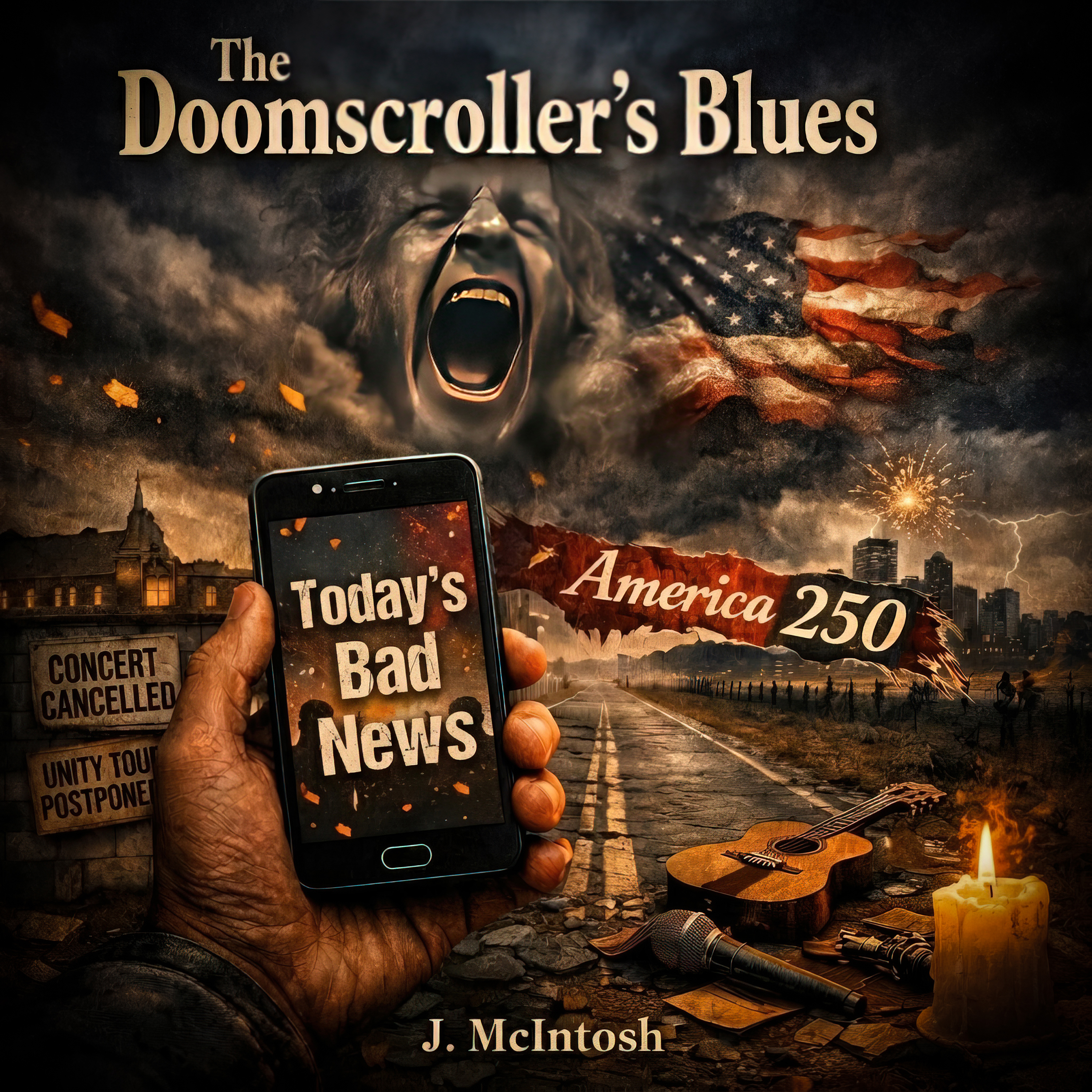 The Doomscroller's Blues by J. McIntosh cover art