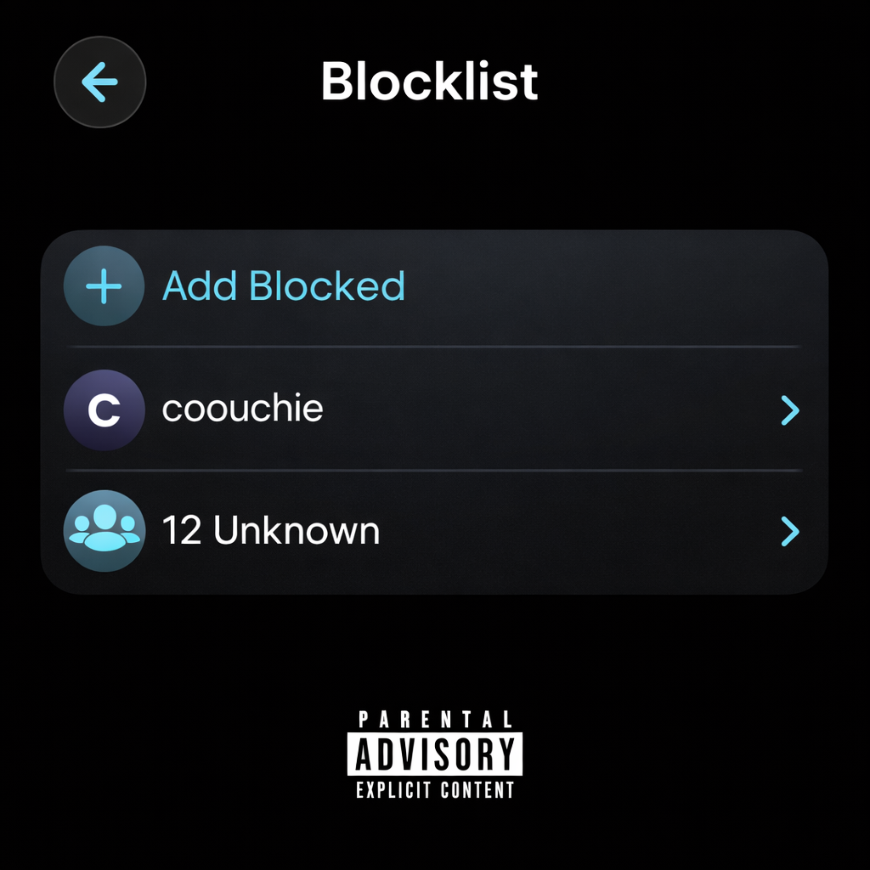 Blocklist artwork