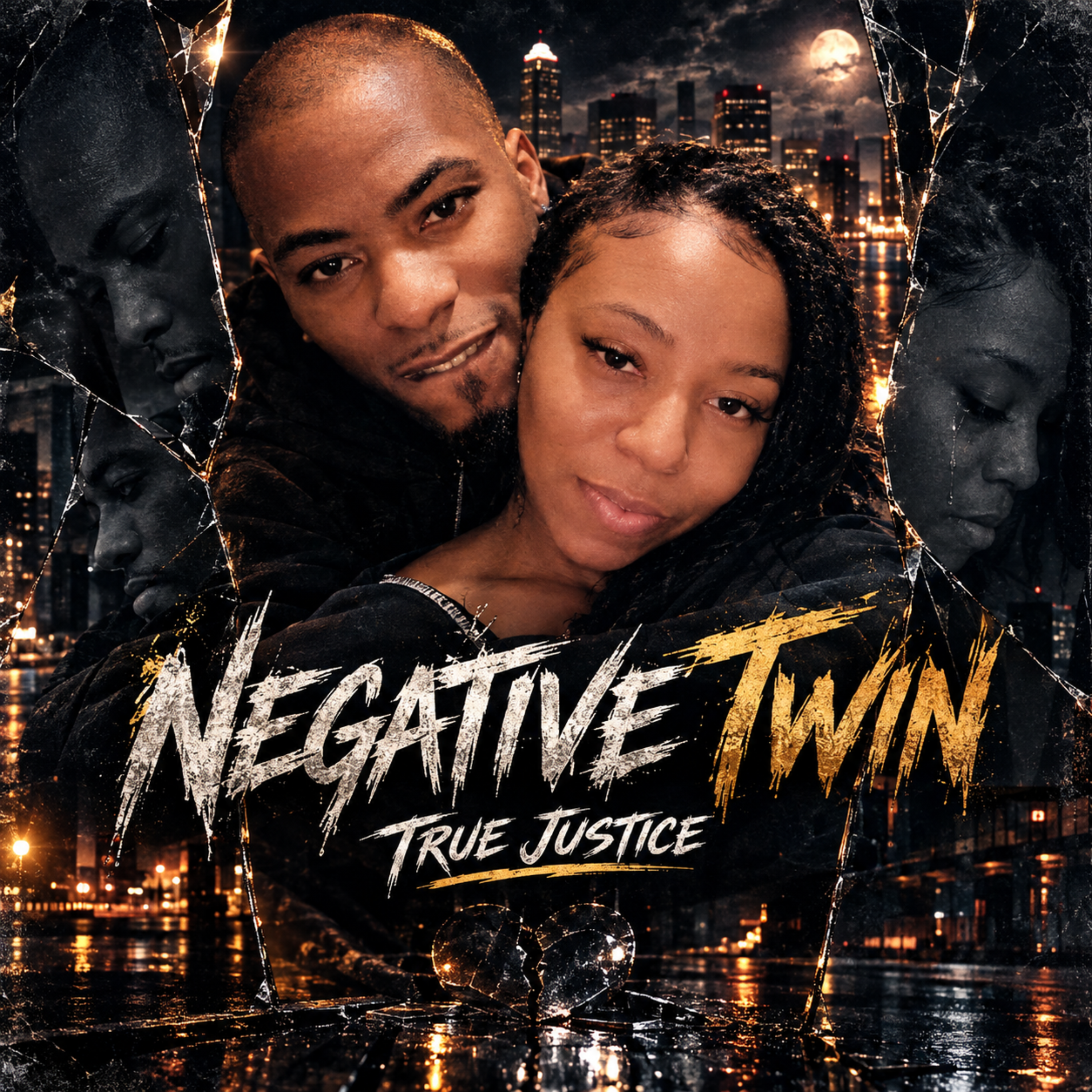 Negative Twin by true Justice cover art