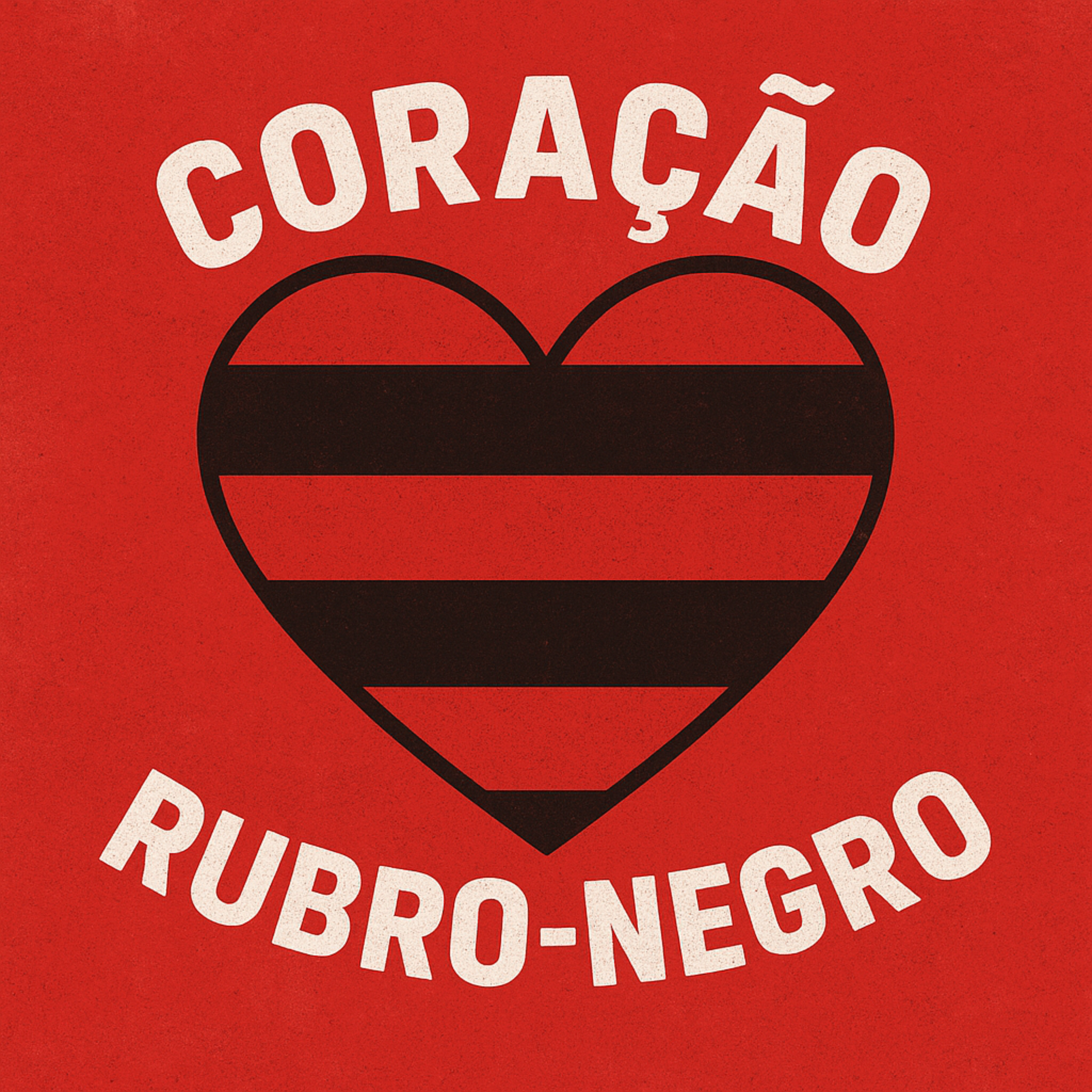Coração rubro-negro artwork