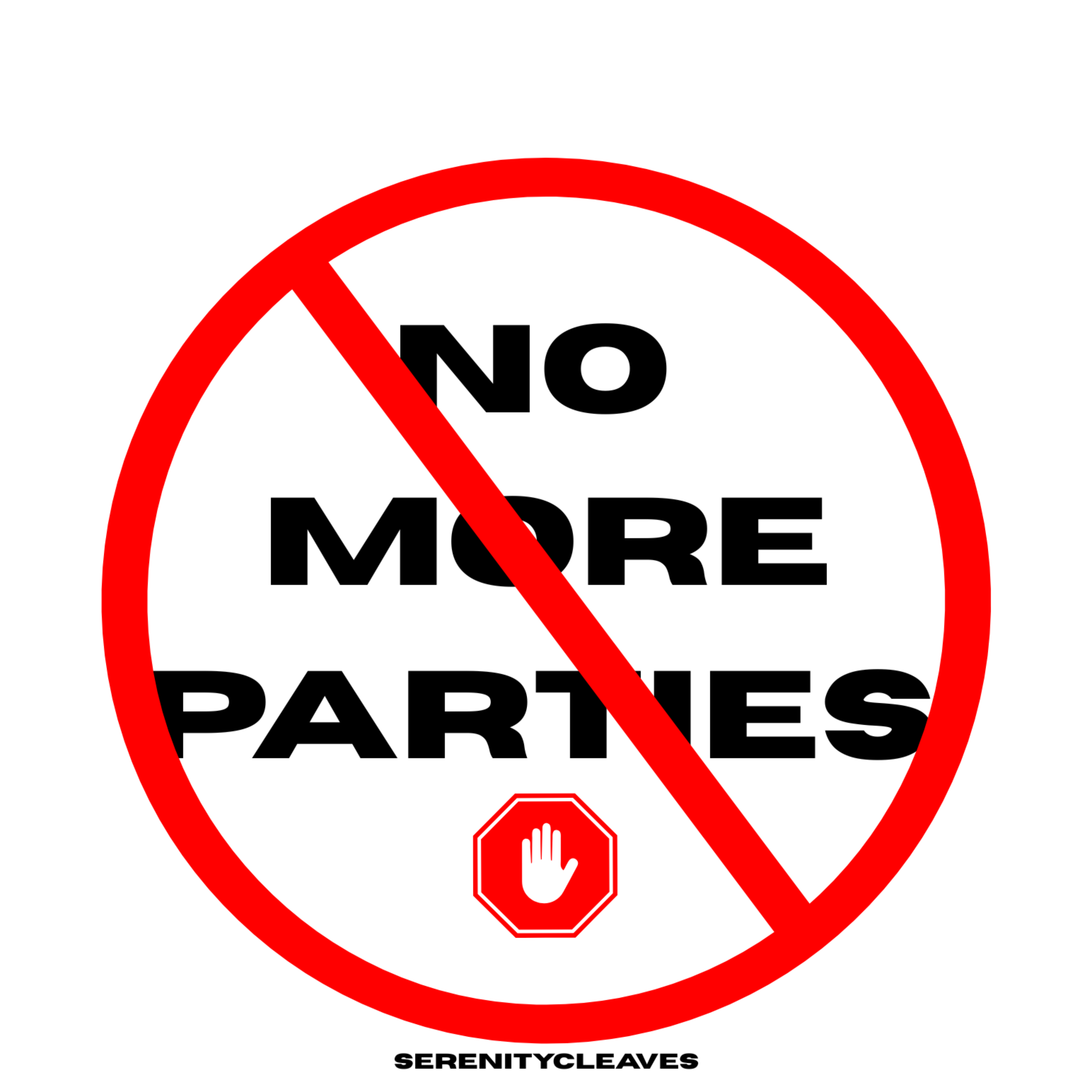 No more parties. by SerenityCleaves cover art