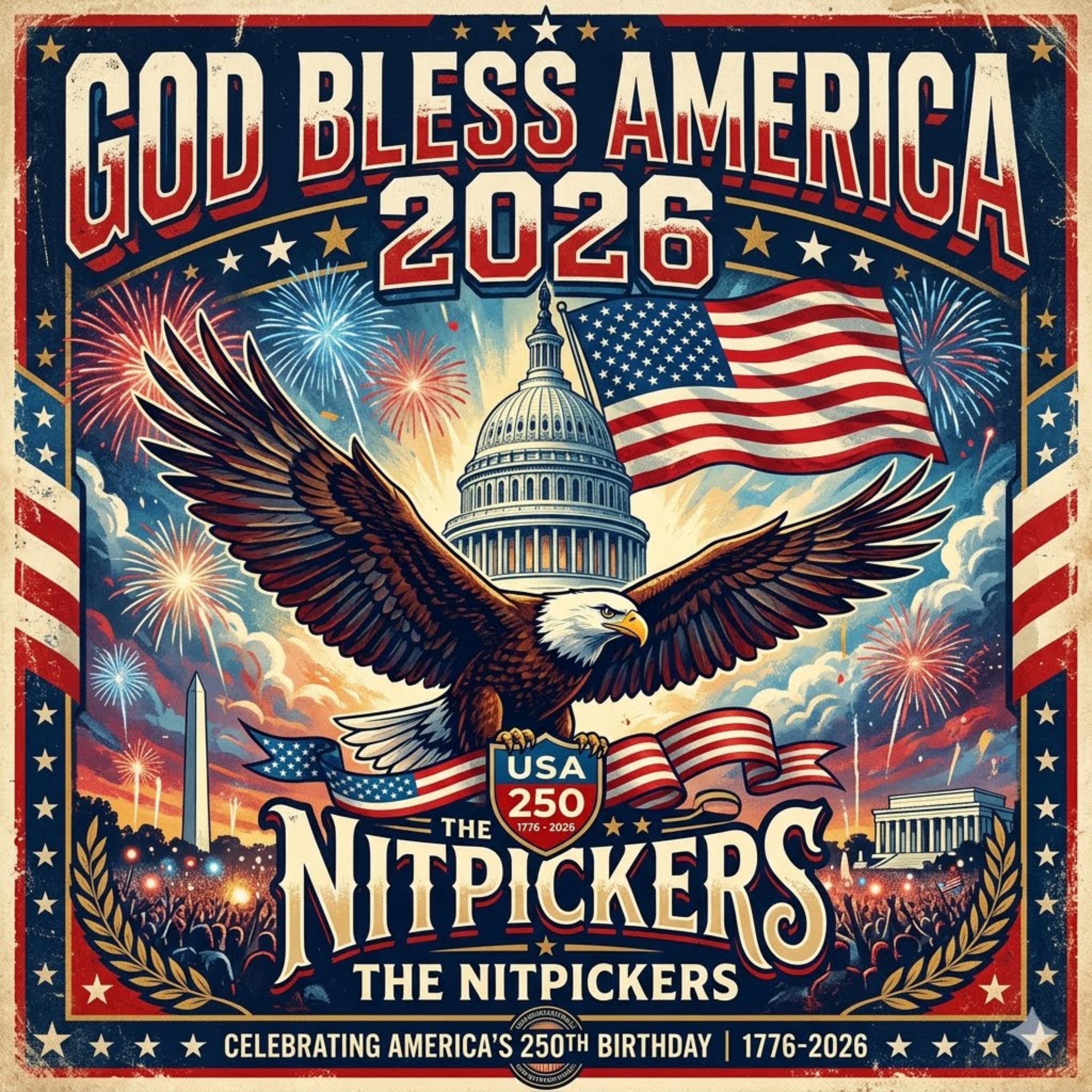God Bless America 2026 by The Nitpickers cover art