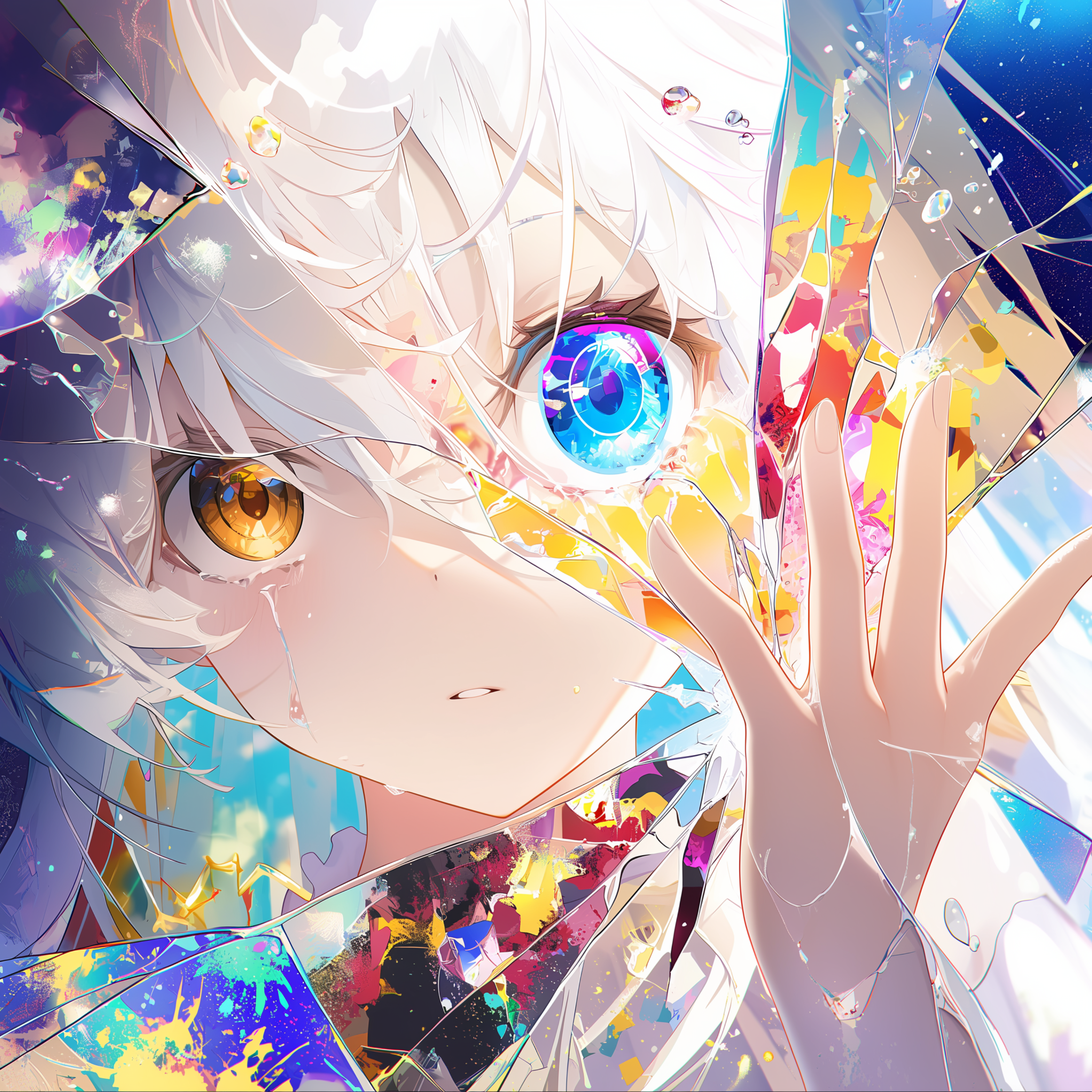 Glass shards artwork