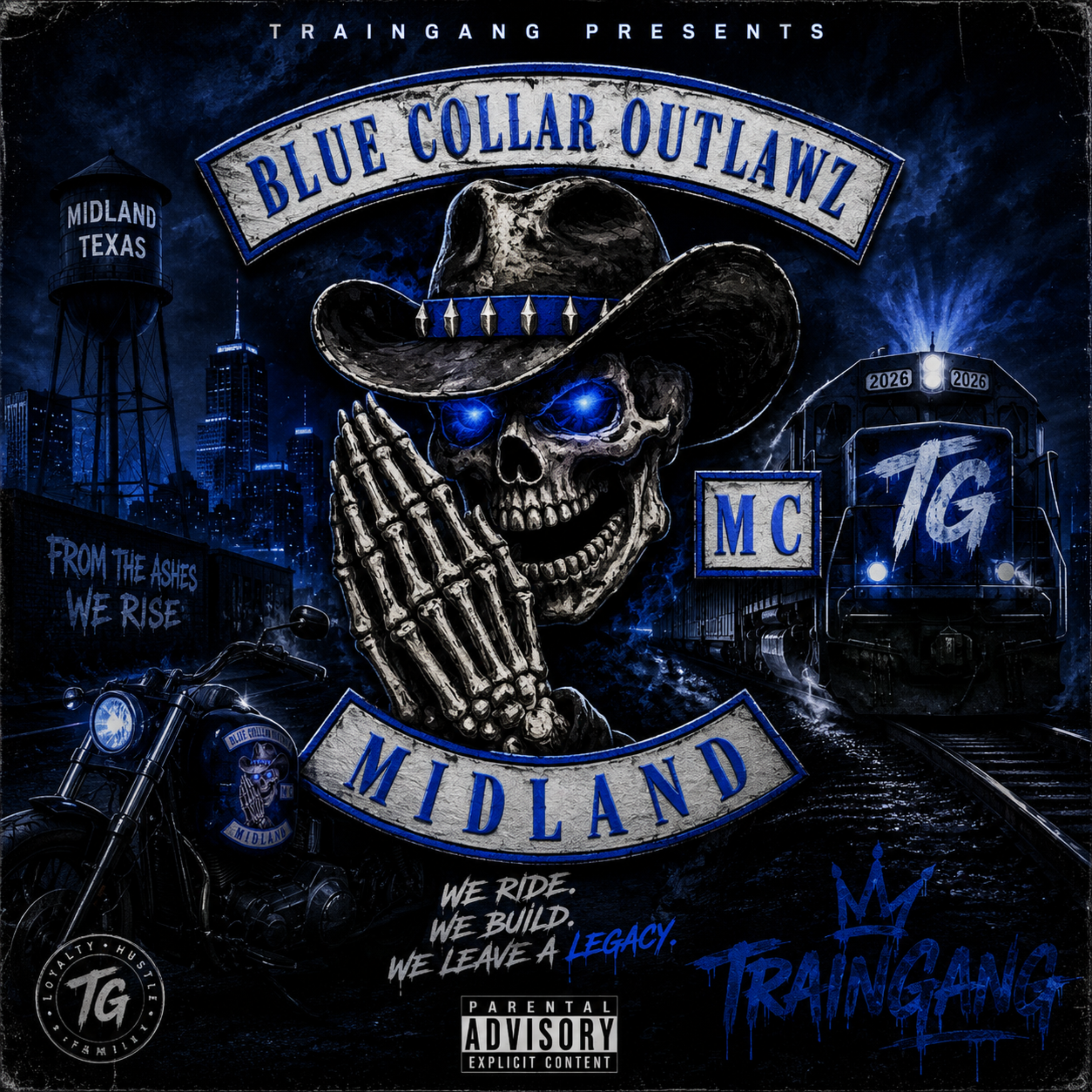 Blue Collar Outlaws by TrainGang cover art
