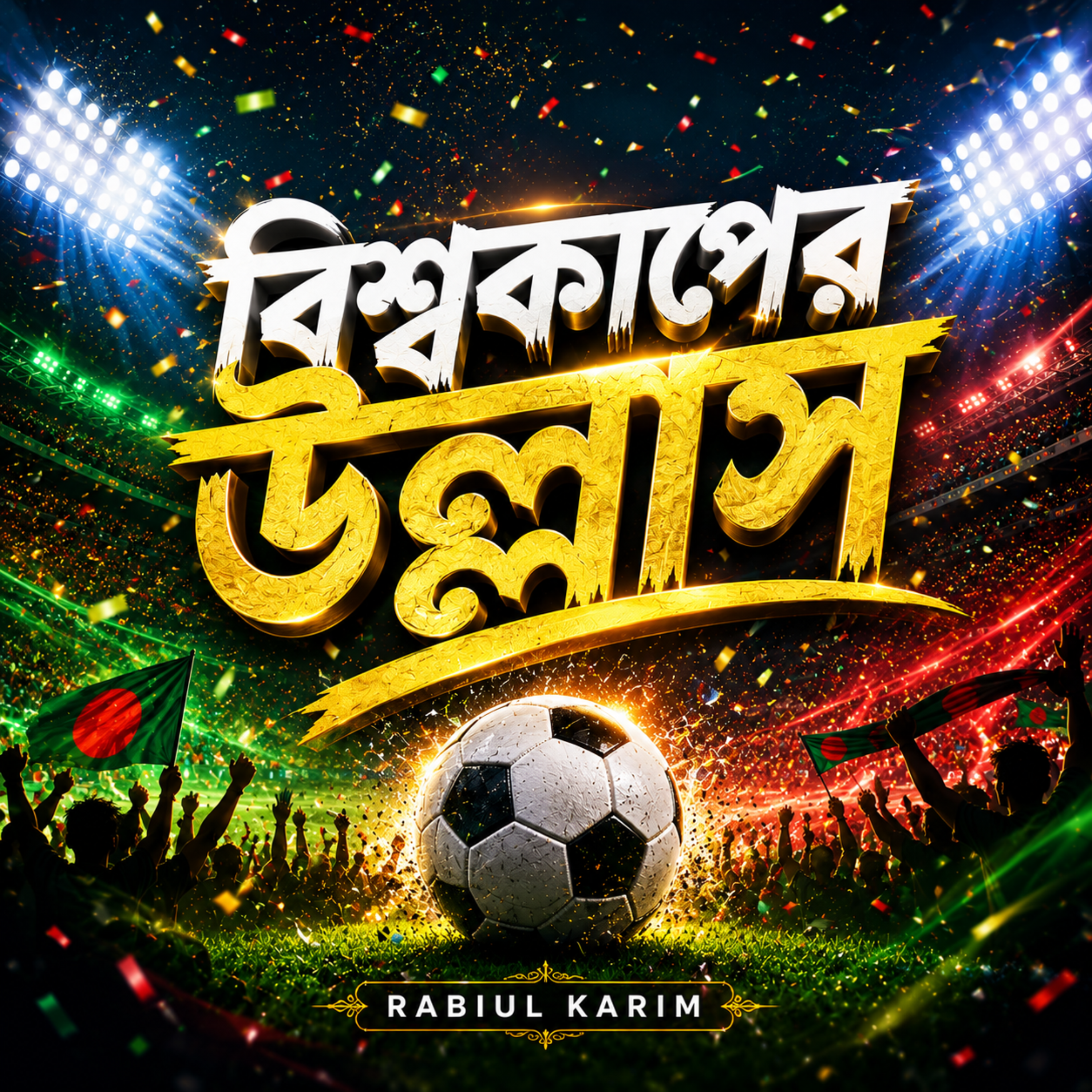 বিশ্বকাপের উল্লাস (World Cup cheers) by Rabiul Karim cover art