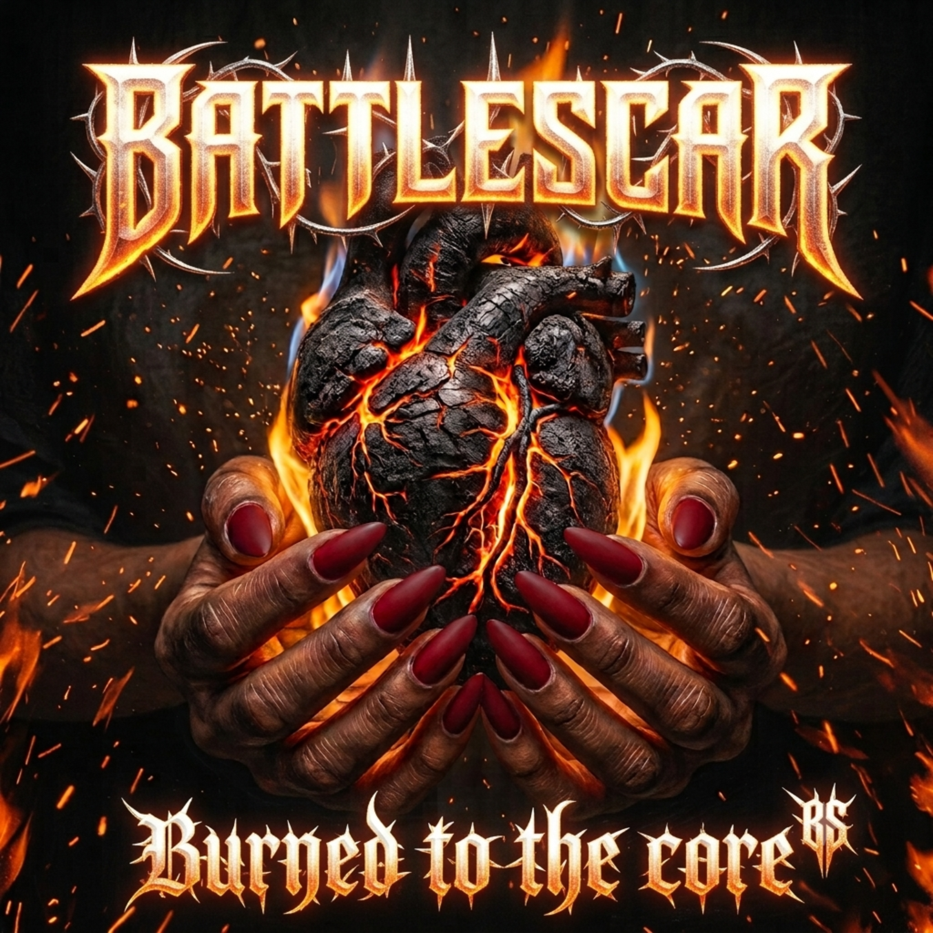 EKS(Battlescar) Burned to the core by EKS DE REYNOSA cover art
