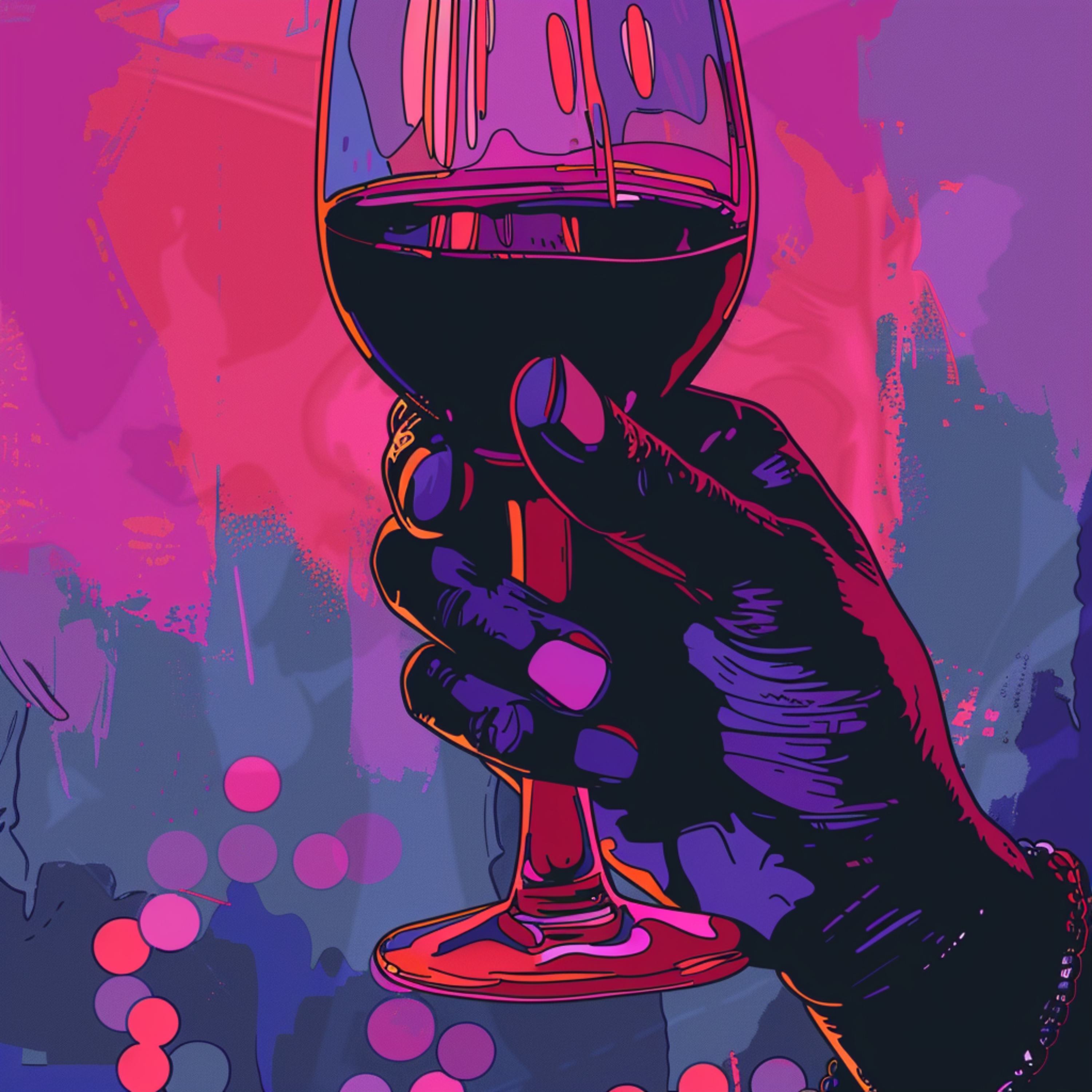 Nighttime artwork