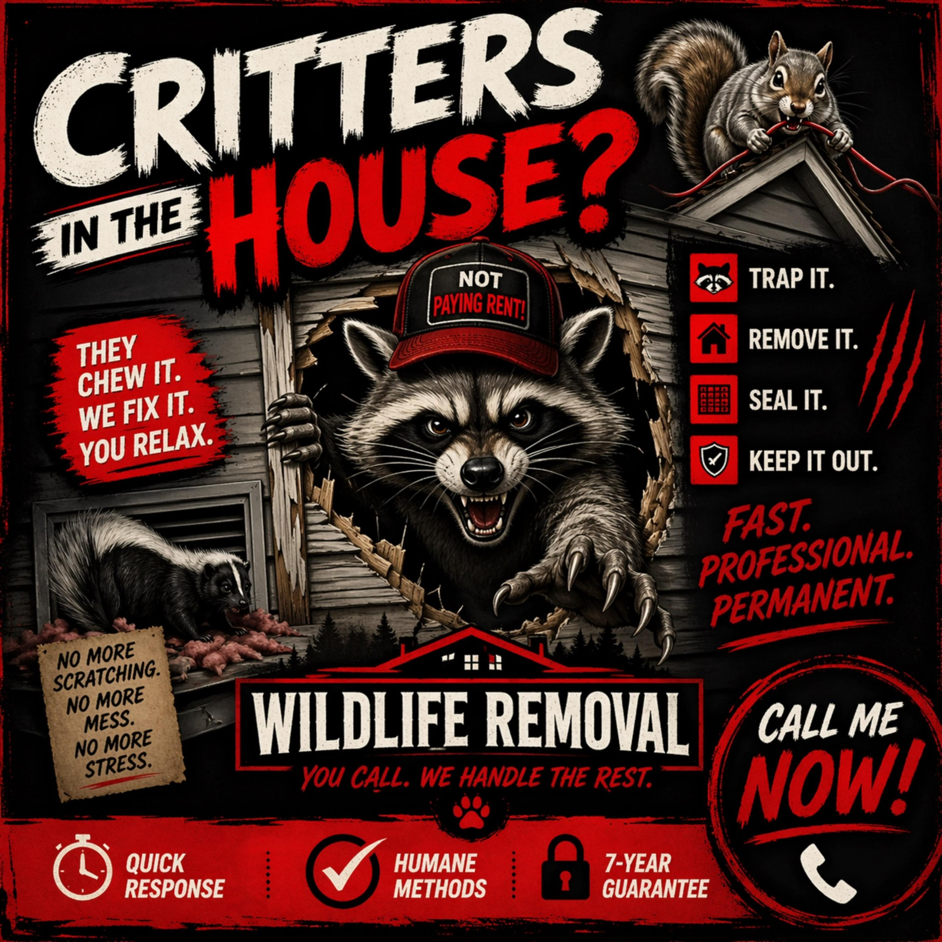 Critters In The House (Call Me NOW!) artwork