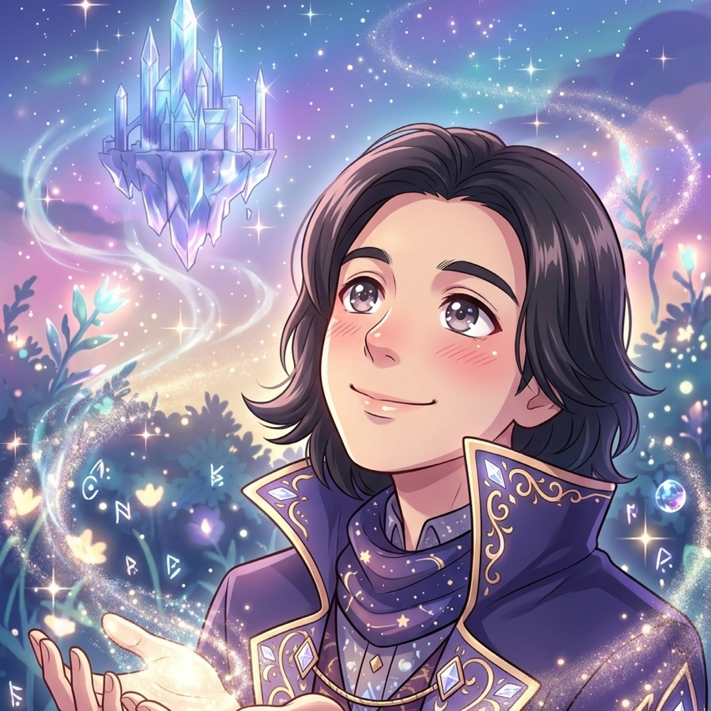 Glitter Japanese God artwork