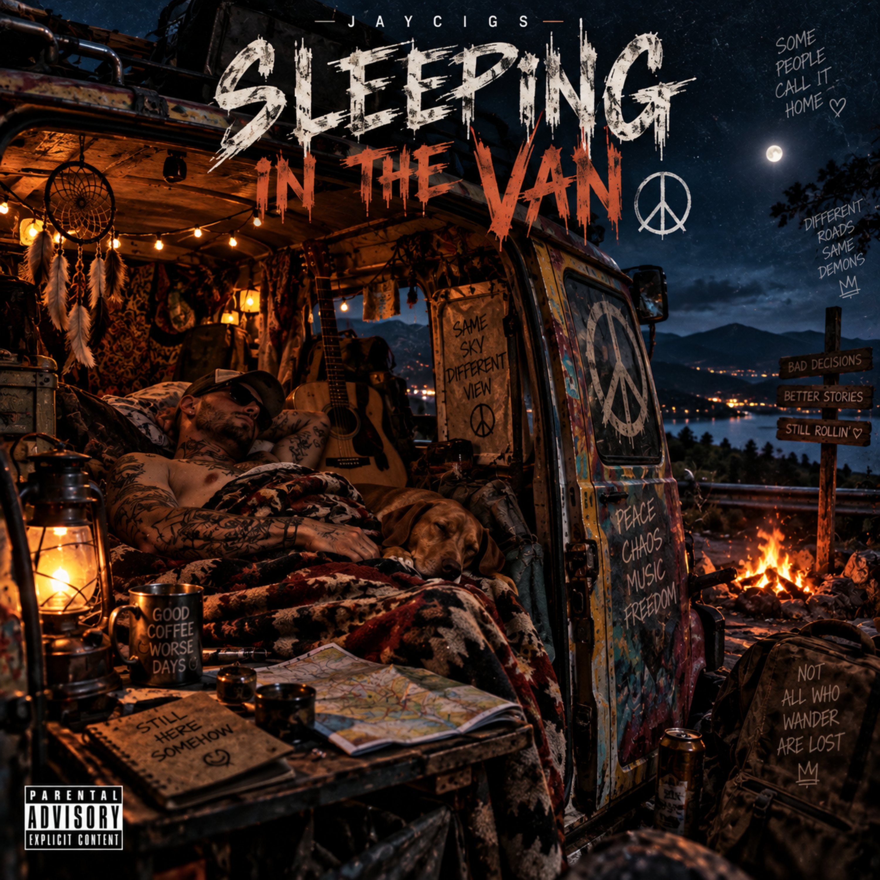 Sleeping In The Van by Jaycigs cover art