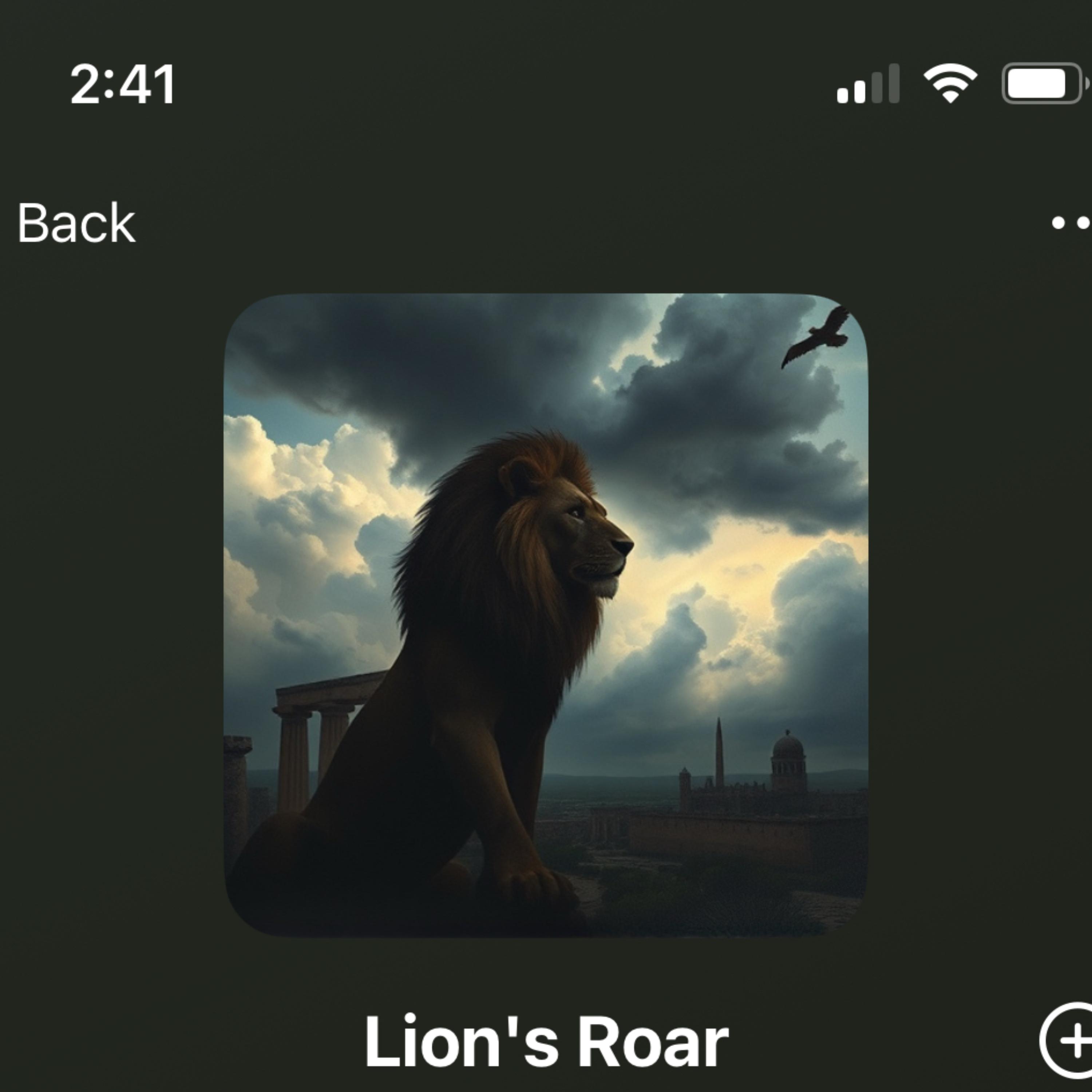 Lion’s Roar artwork