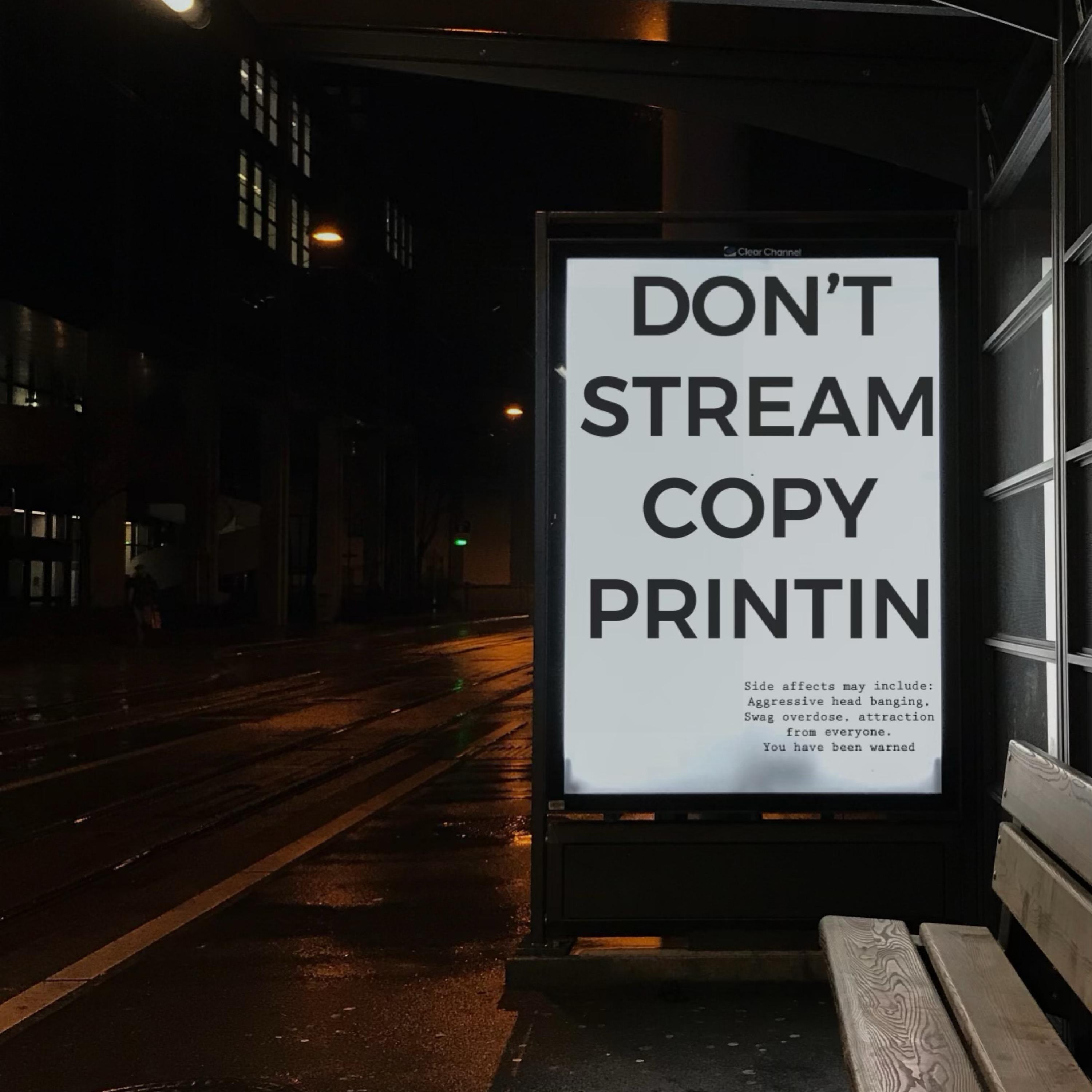 COPY PRINTIN artwork