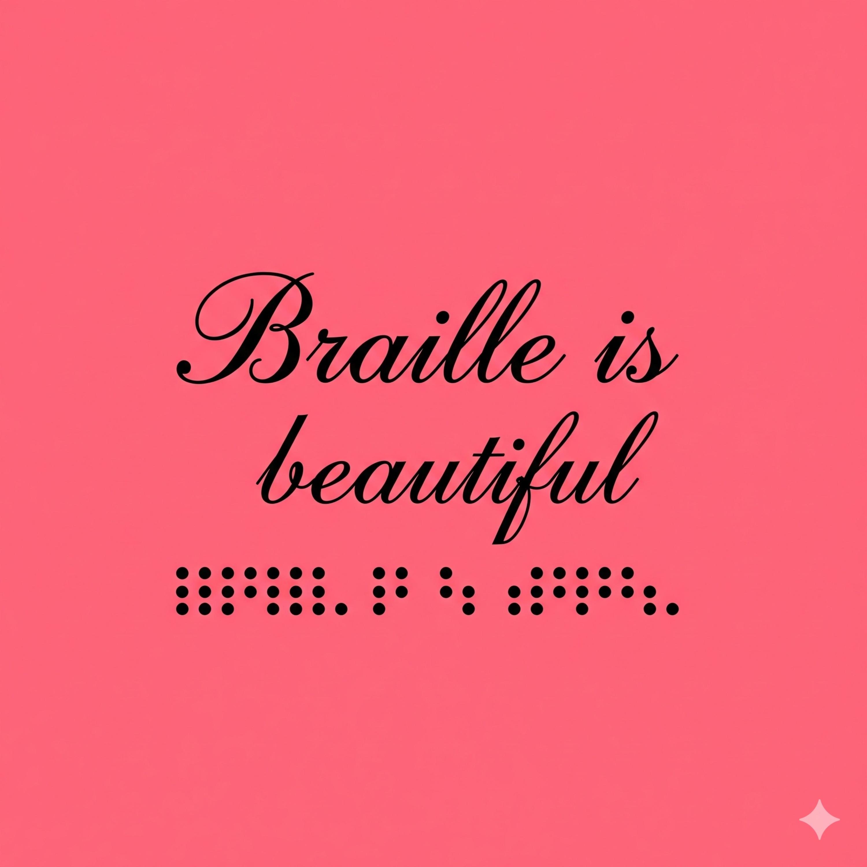 Braille is Beautiful artwork