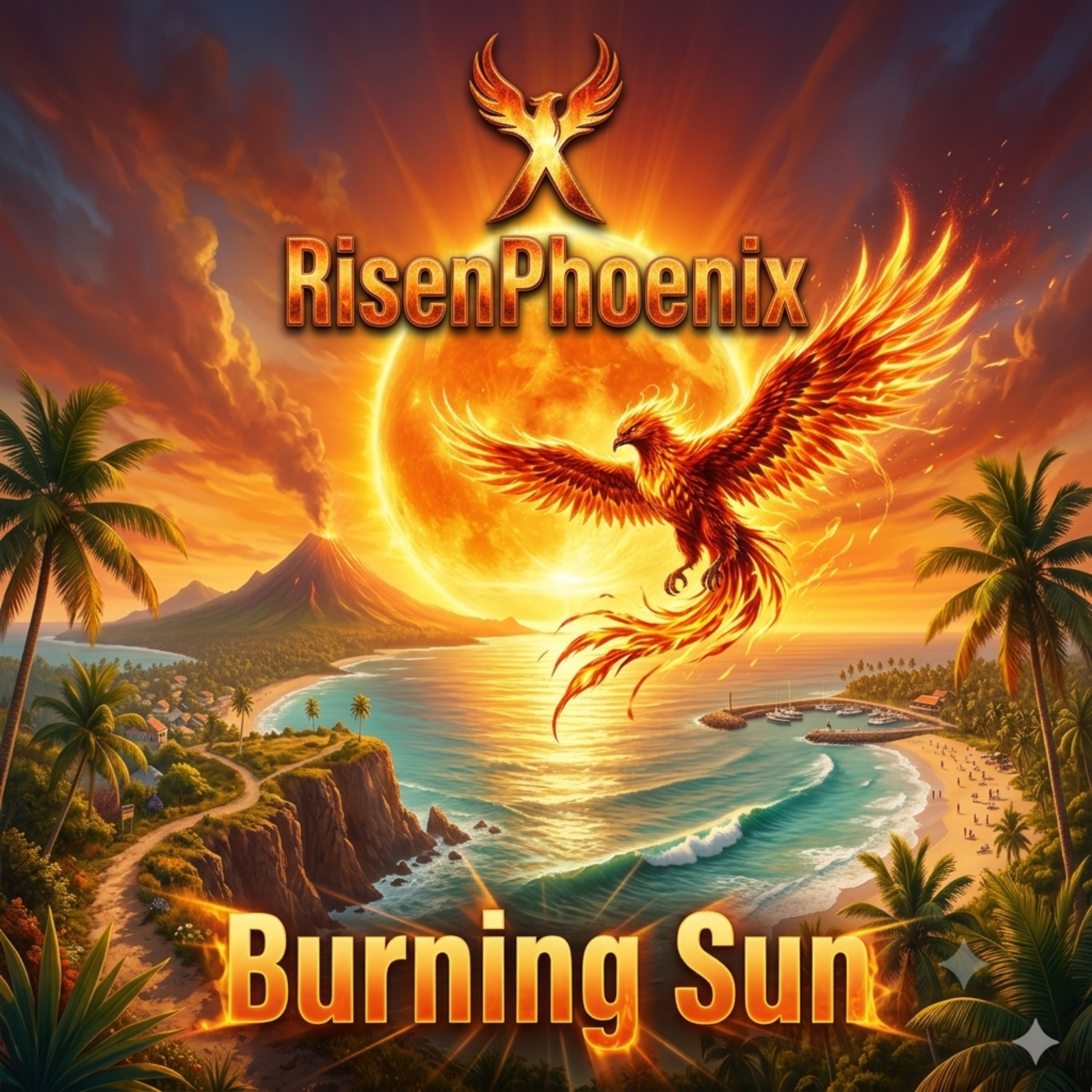 Burning Sun by RisenPhoeniX cover art
