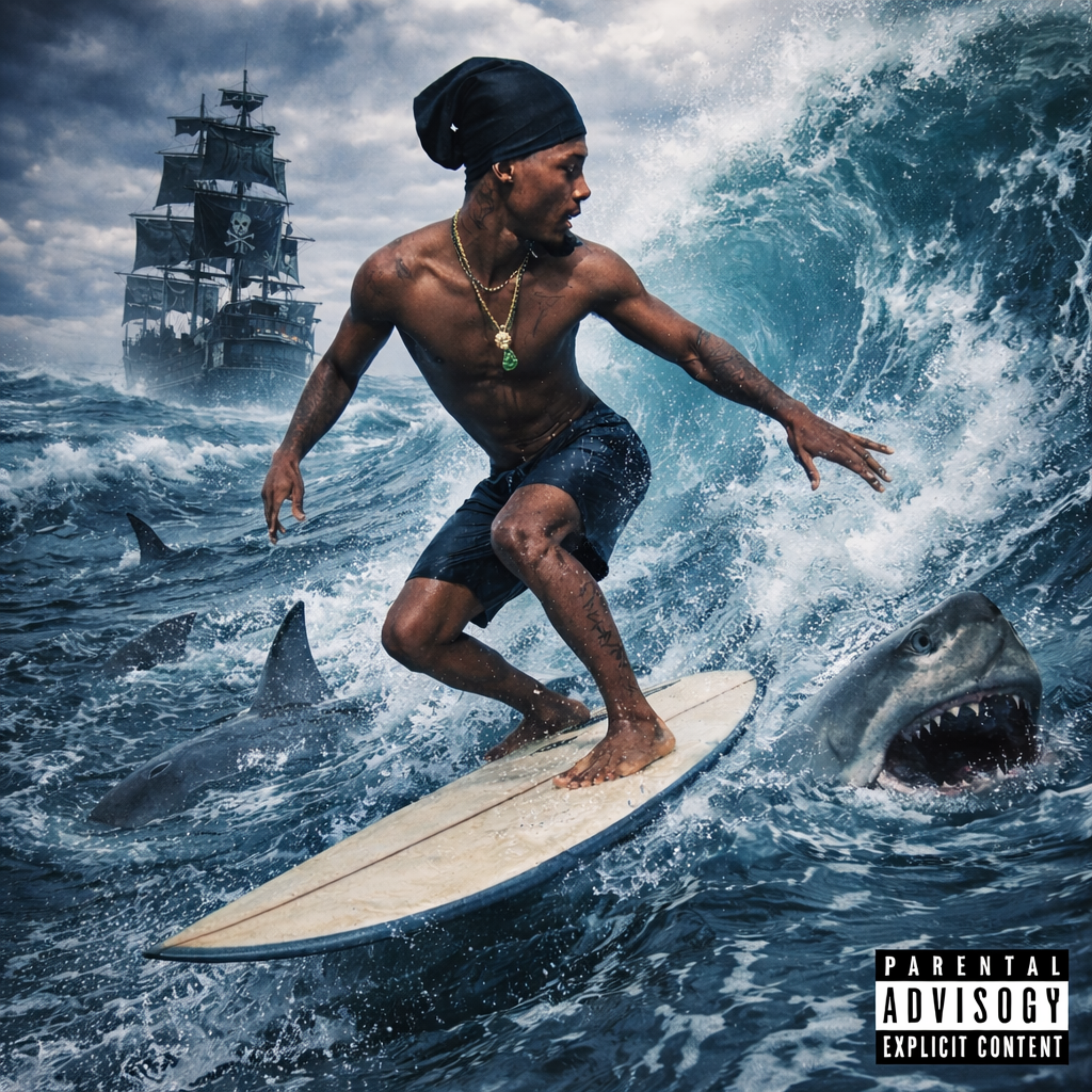 RIDING ON WAVY artwork