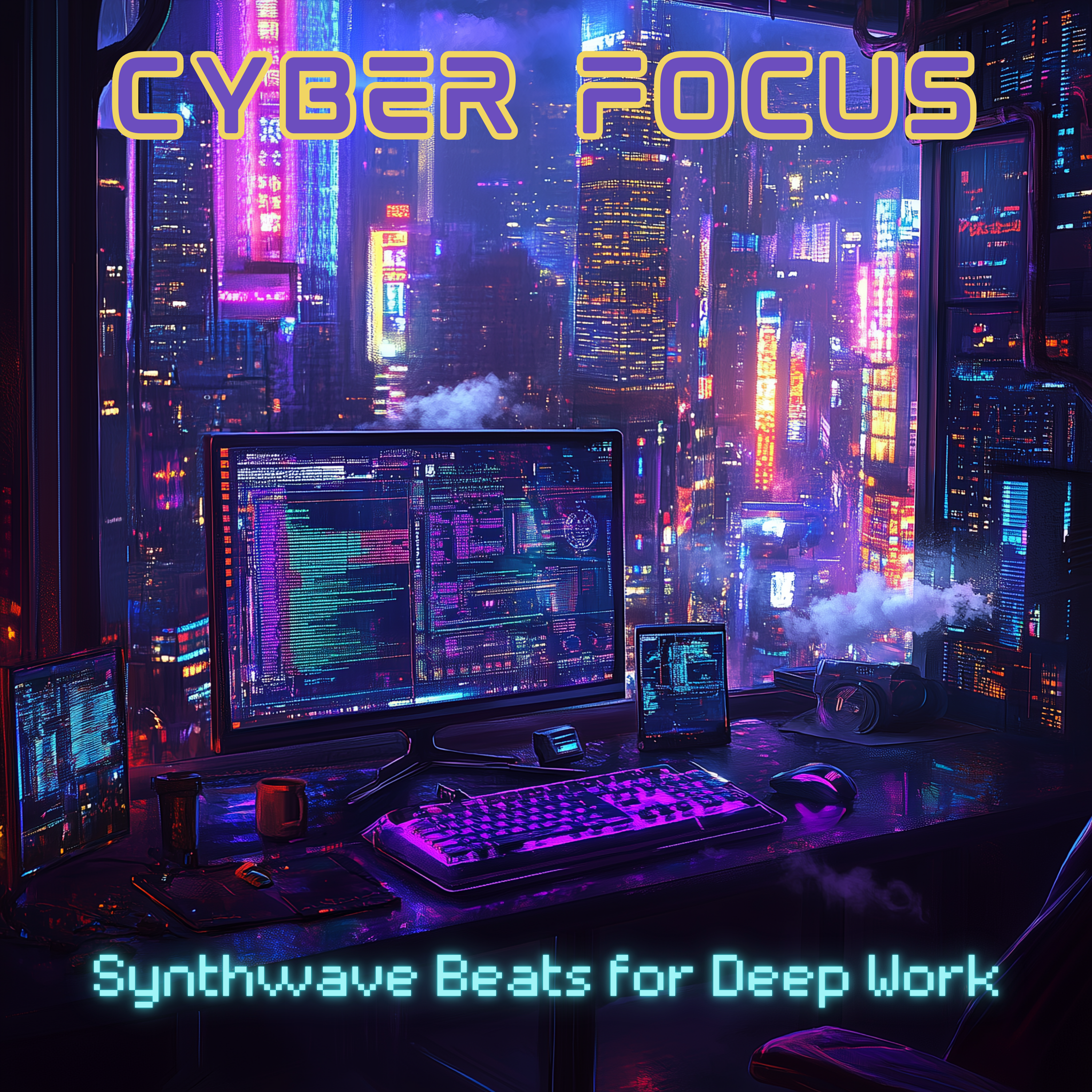 Cyber Focus: Synthwave Beats for Deep Work artwork