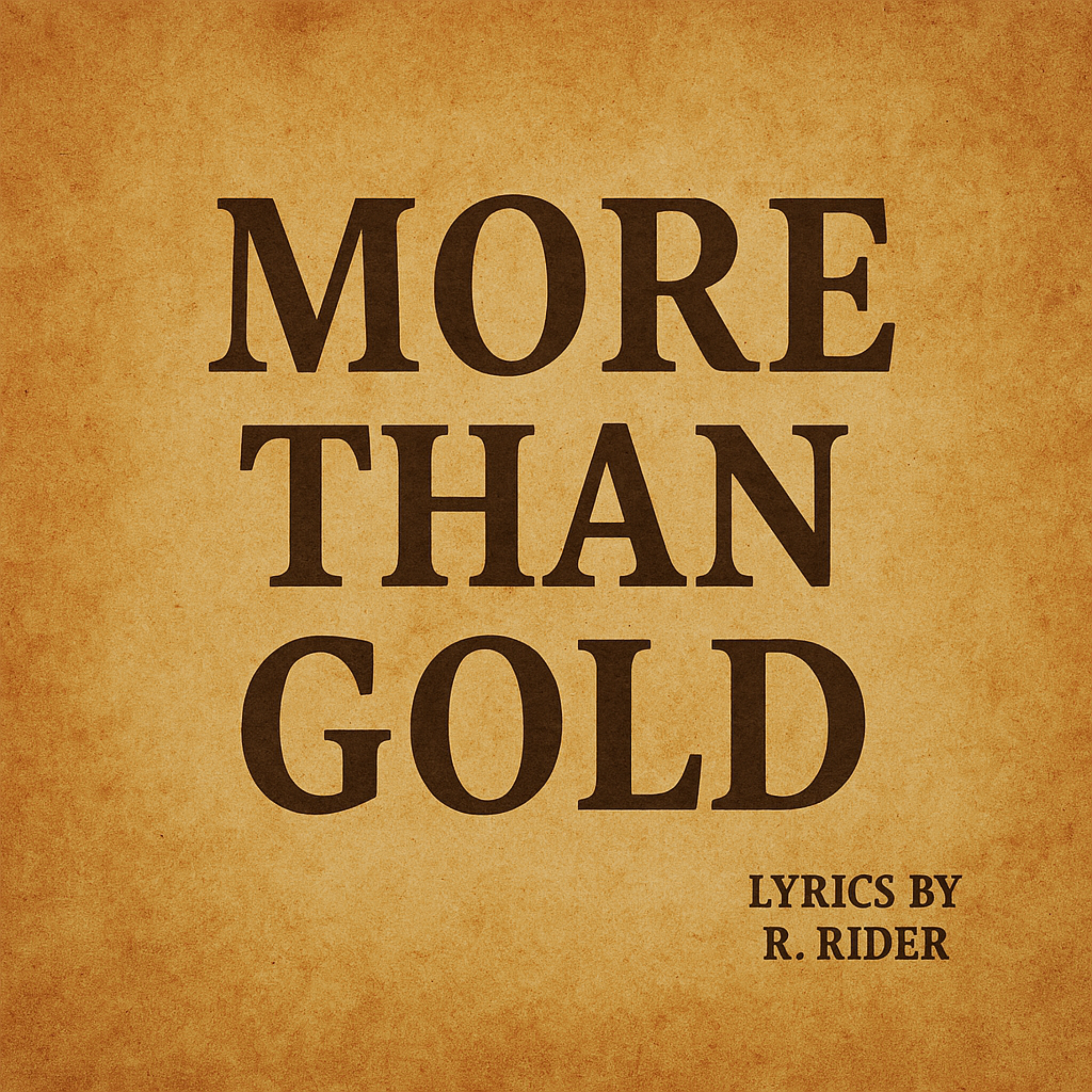 MORE THAN GOLD artwork