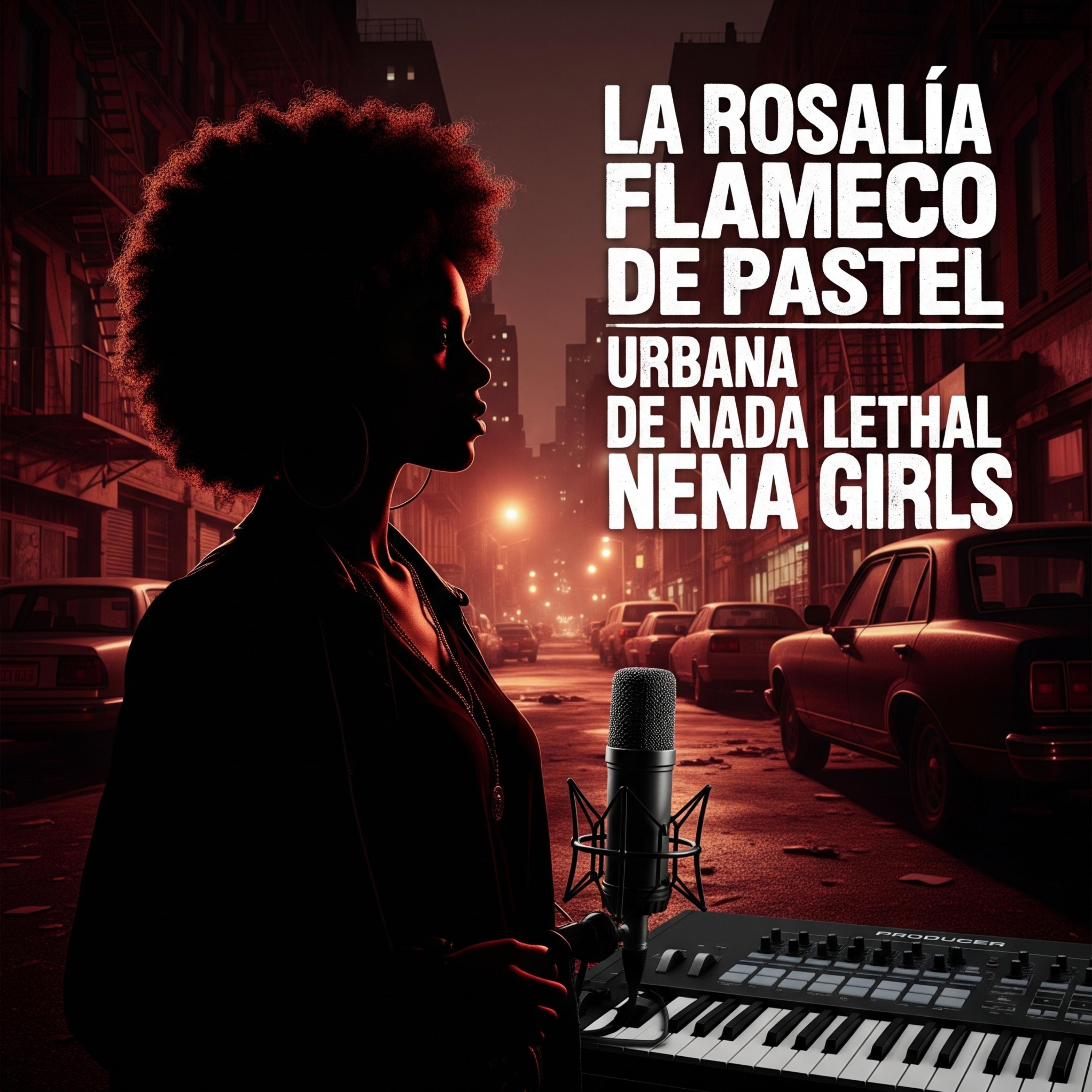 LA ROSALIA FLAMENCO DE PASTEL URBANA DE NADA LETHAL NENA GIRLS artwork