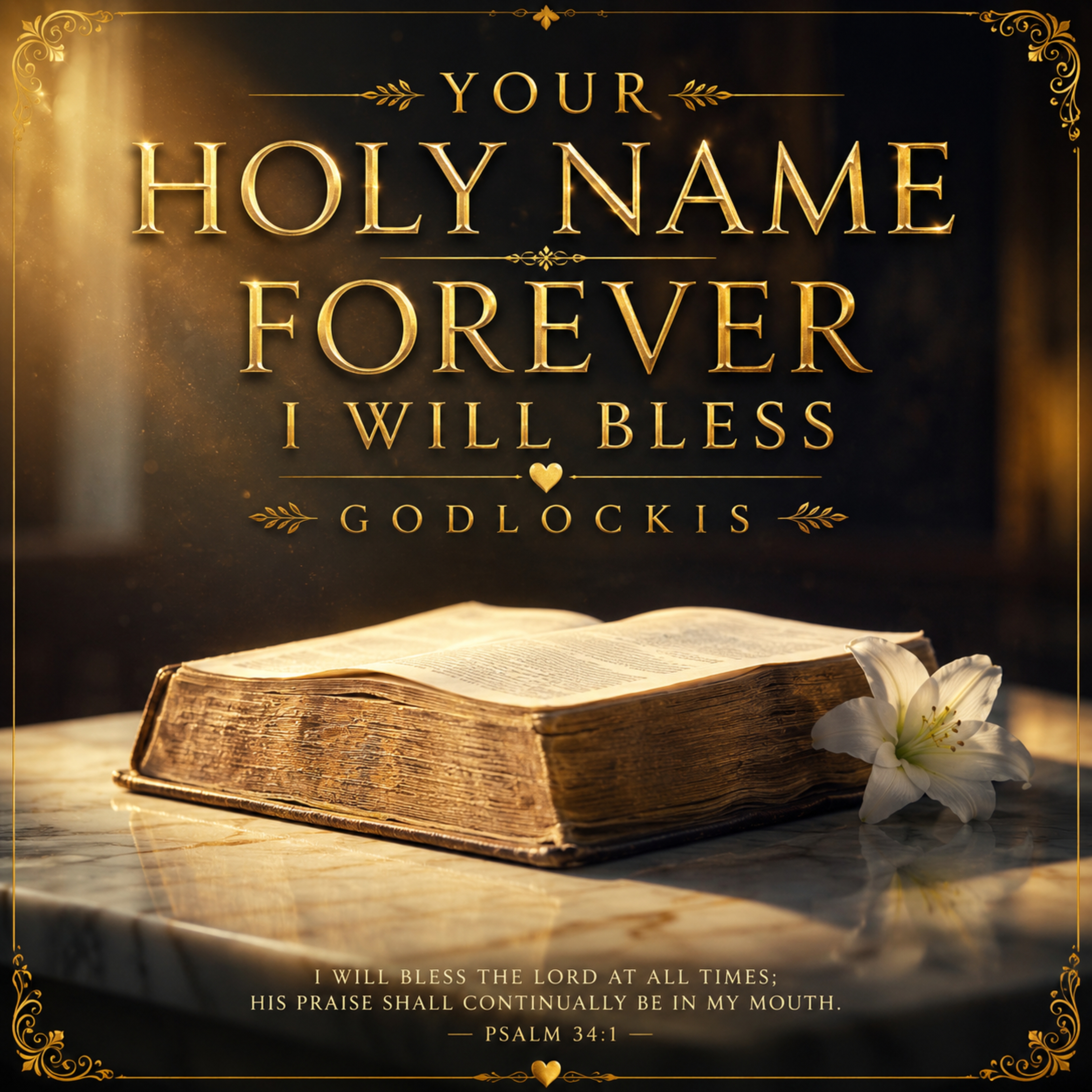Your holy Name forever I will bless by Godlockis cover art