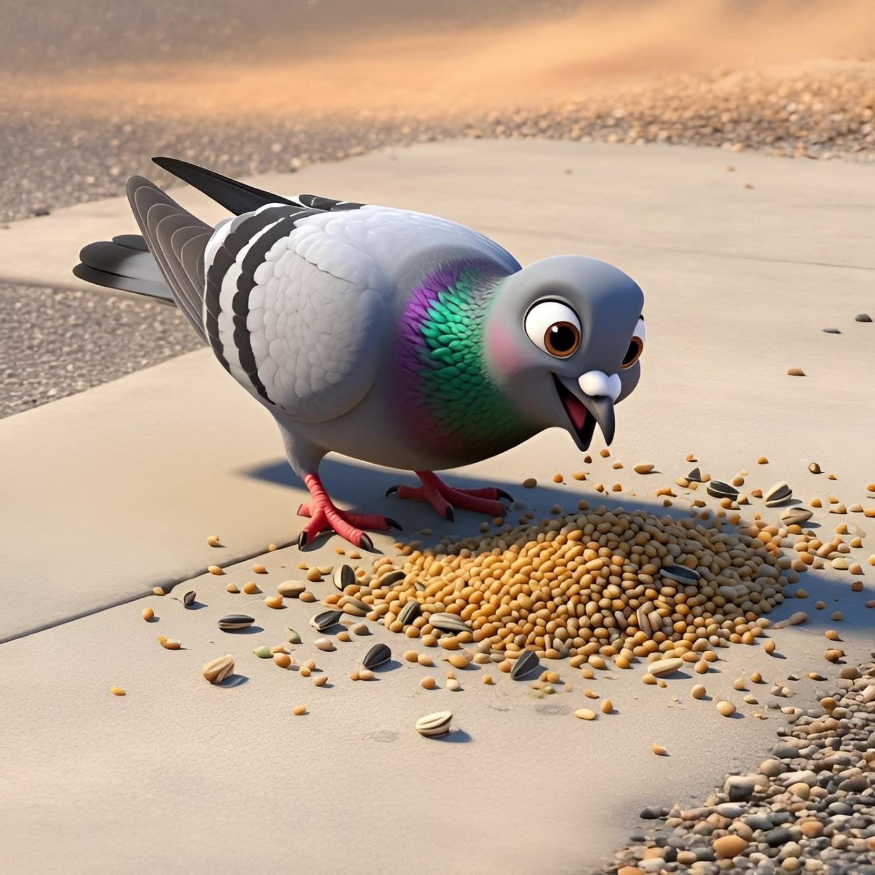 Penny The Pigeon In Wikieup Arizona by DownBurst Media Kids cover art