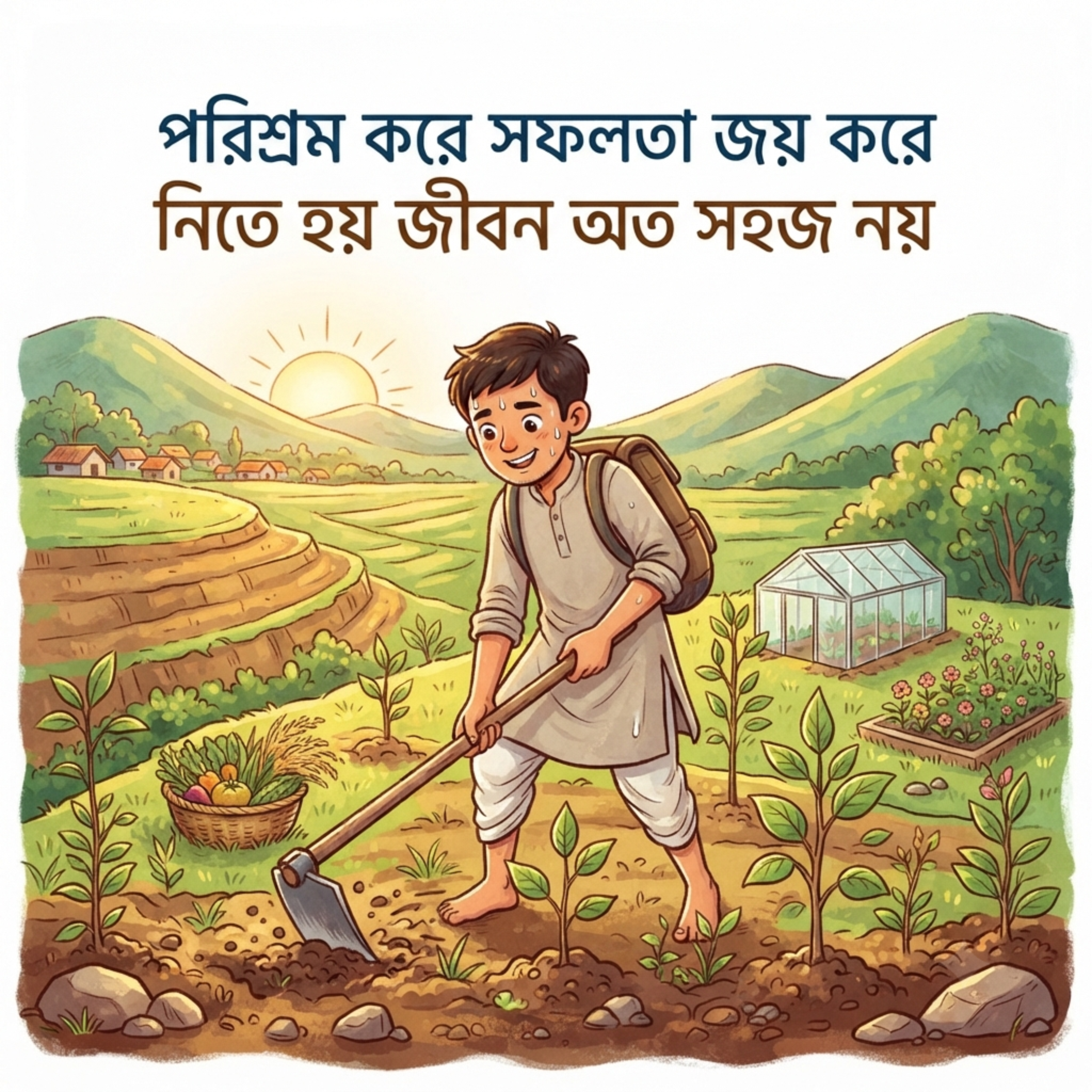 পরিশ্রম করে সফলতা জয় করে নিতে হয় জীবন অত সহজ নয় (Porishrom Kore Joy Korte Hoy Sofolota Jibon Oto Shohoj Noy) by Mubin TusHar cover art