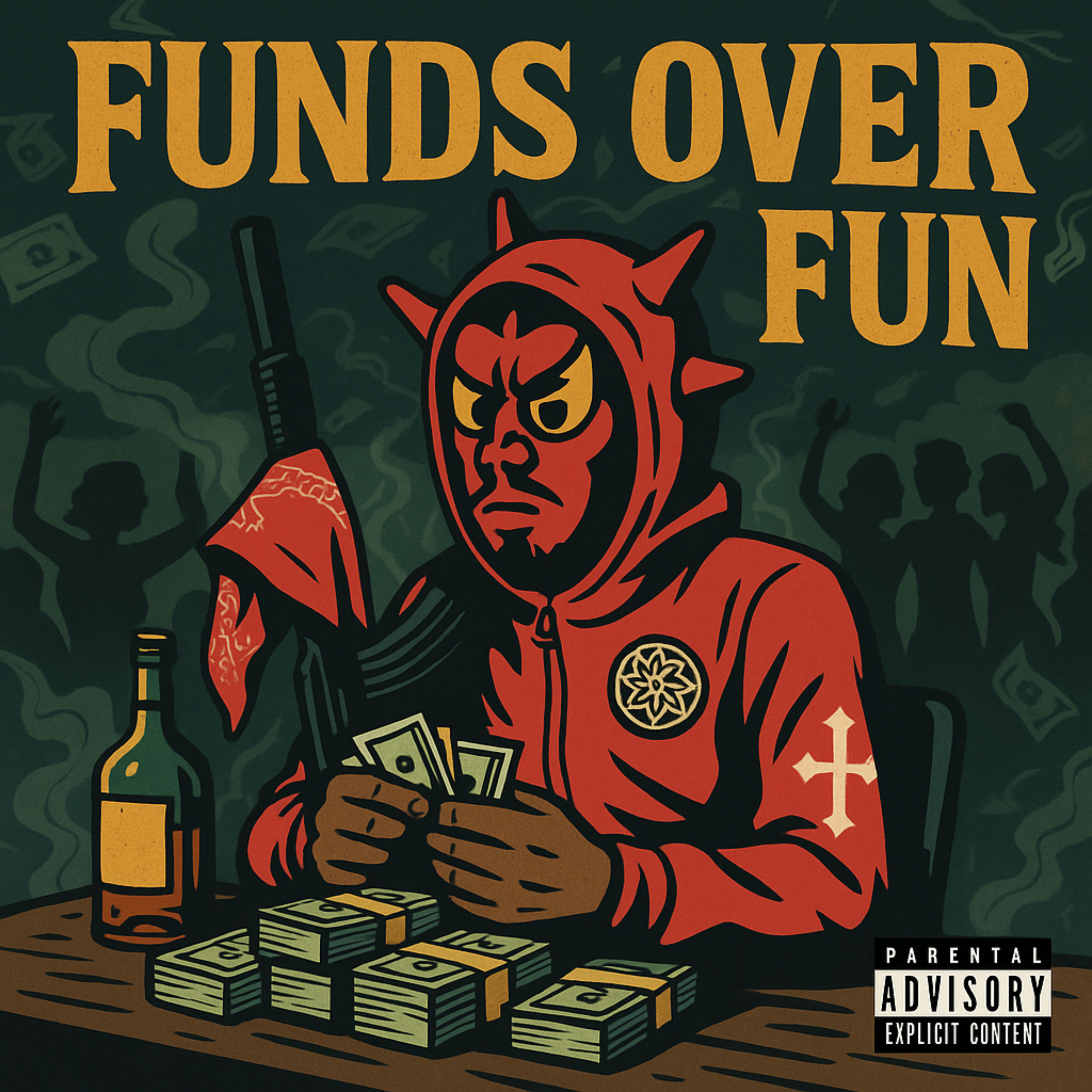 Funds Over Fun artwork